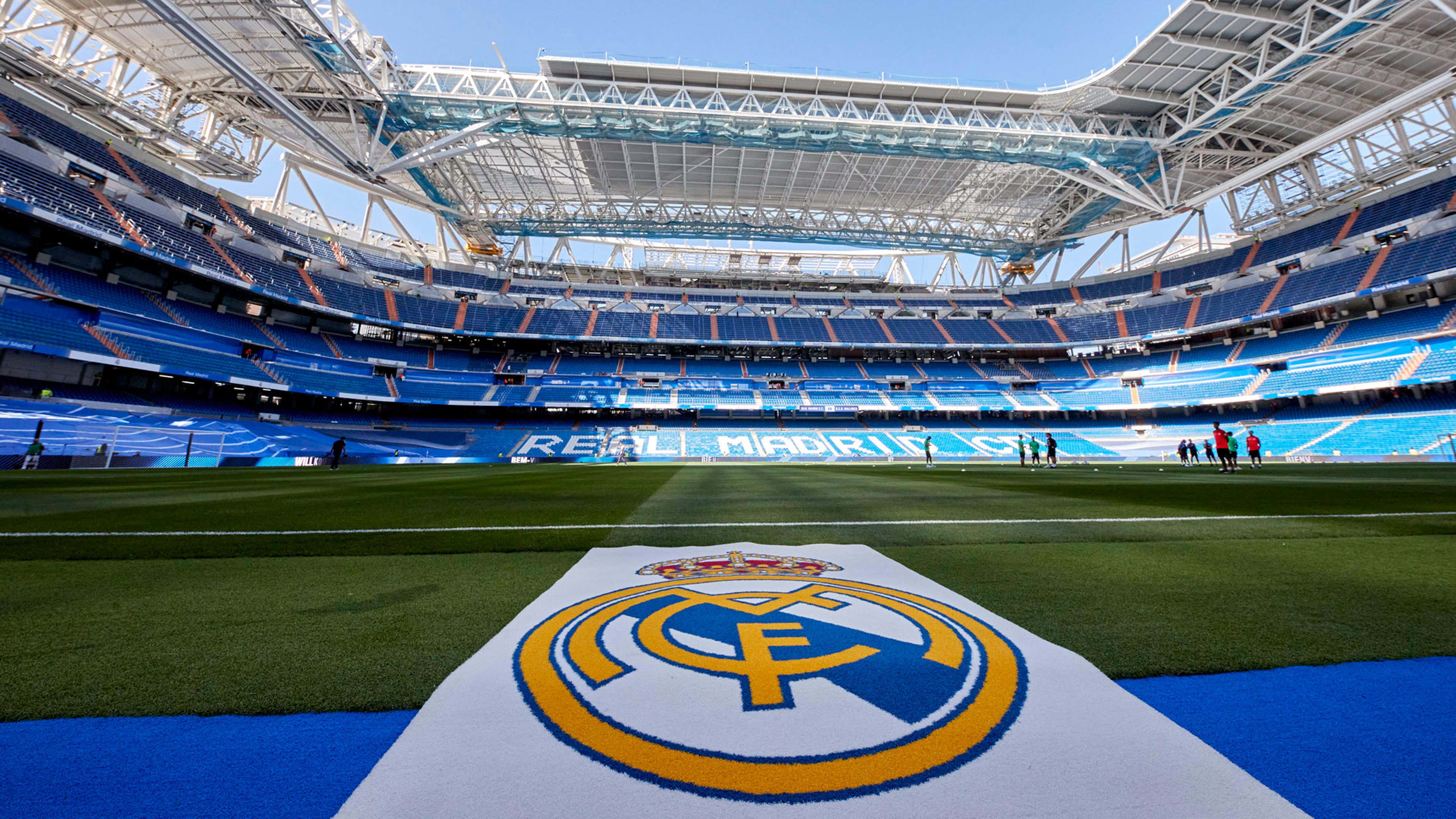 GER ONLY Real Madrid logo Bernabeu