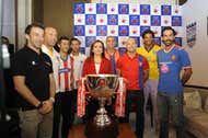 Mrs. Nita Ambani with Indian Super League trophy