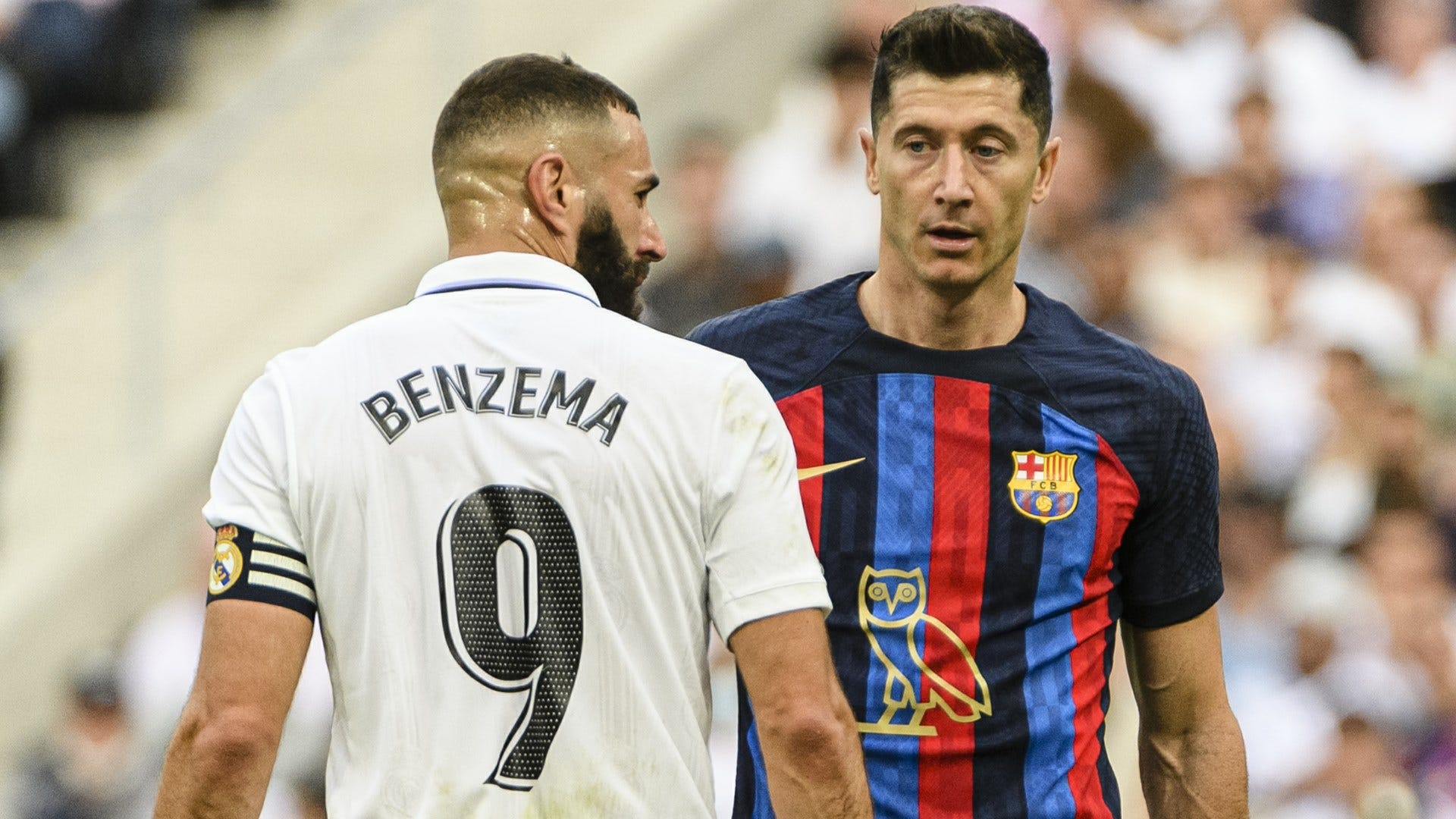 Karim Benzema Robert Lewandowski Real Madrid Barcelona 2022-23