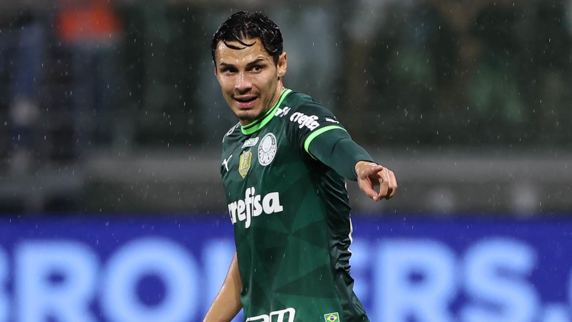 Raphael Veiga, do Palmeiras, nas quartas de final do Paulistão 2023