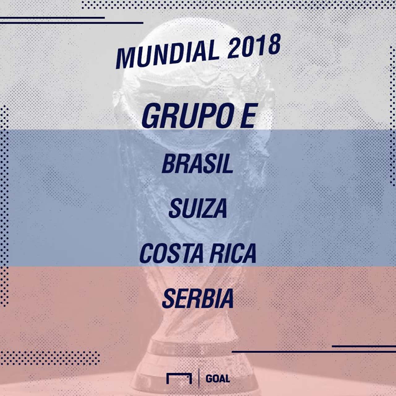 Partidos, posiciones, horarios y días de Brasil en el Rusia 2018: Suiza, Costa Rica y Serbia, los rivales del Grupo E | Goal.com Espana