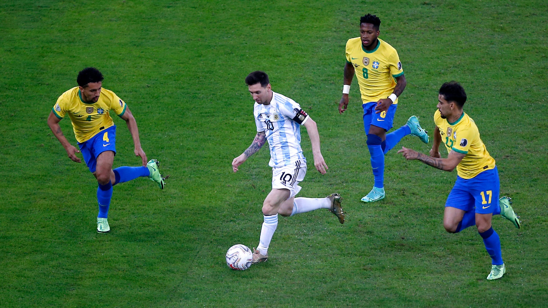 Lionel Messi Argentina Brazil