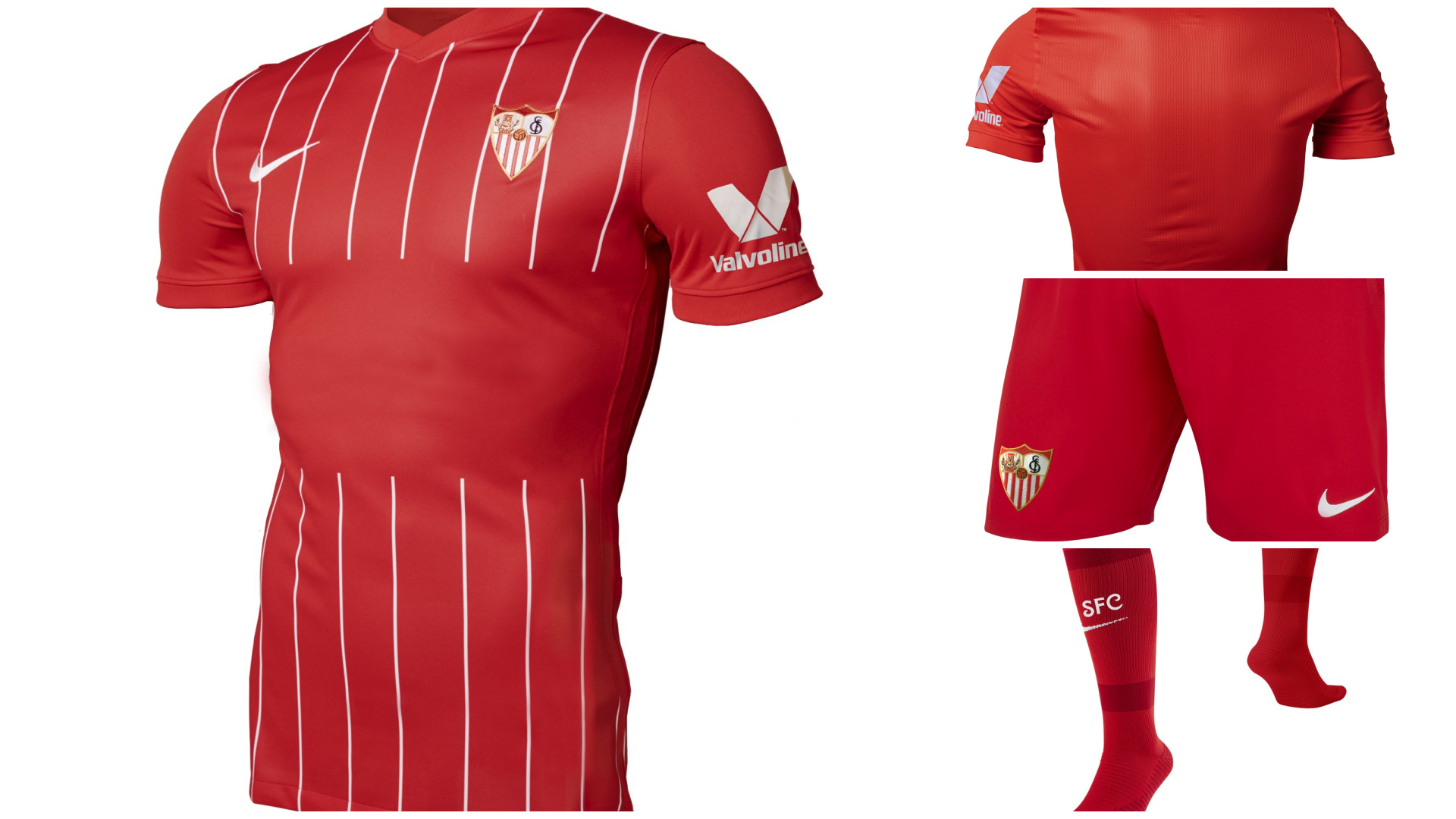 Equipaciones Oficiales de Fútbol de Sevilla , Camisetas