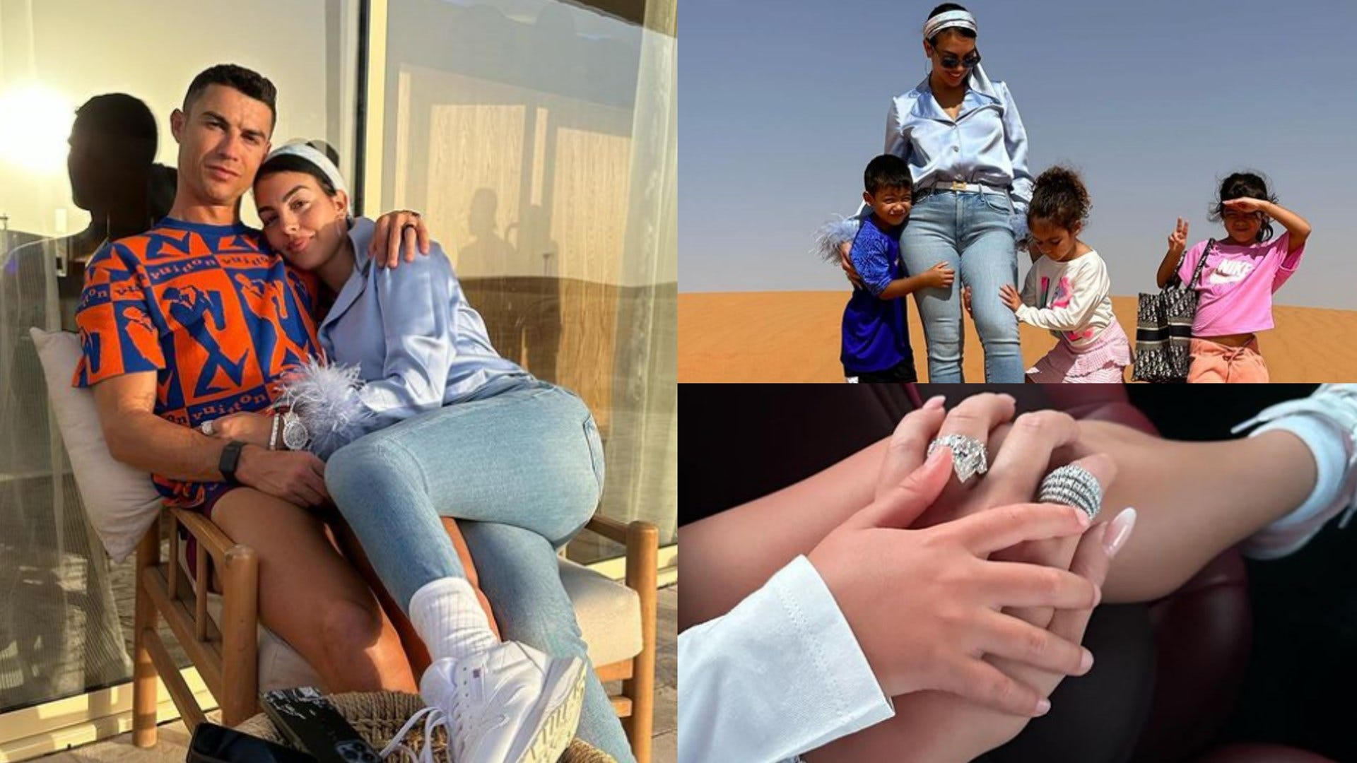Cristiano Ronaldo: Ausflug mit Freundin Georgina Rodriguez und den Kindern in die Wüste