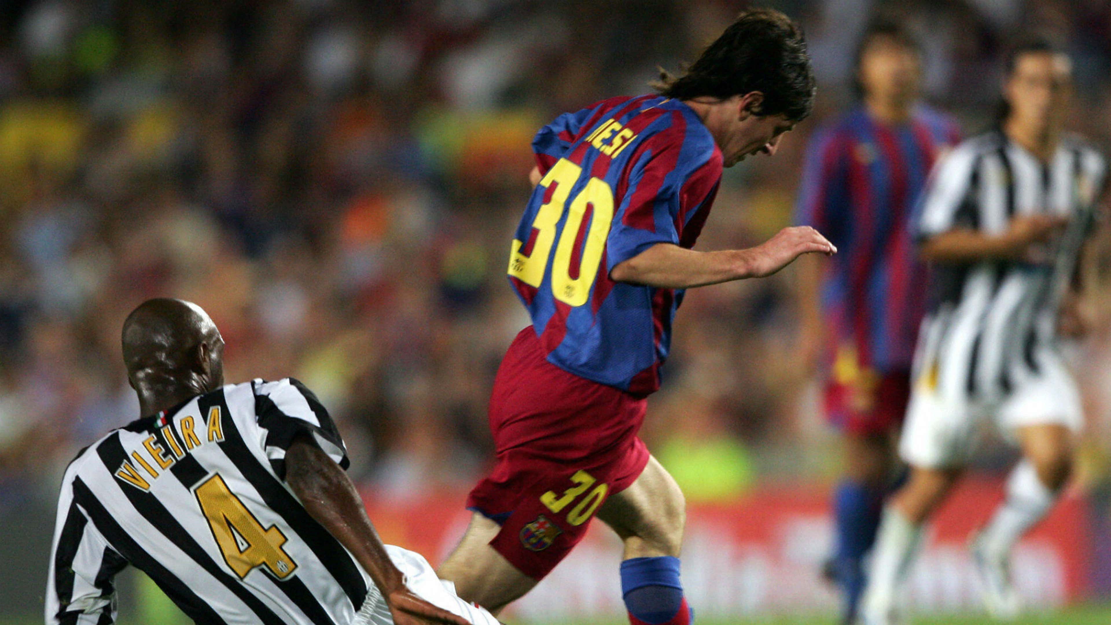 Patrick Vieira Lionel Messi Barcelona Juventus Joan Gamper Cup 24082005