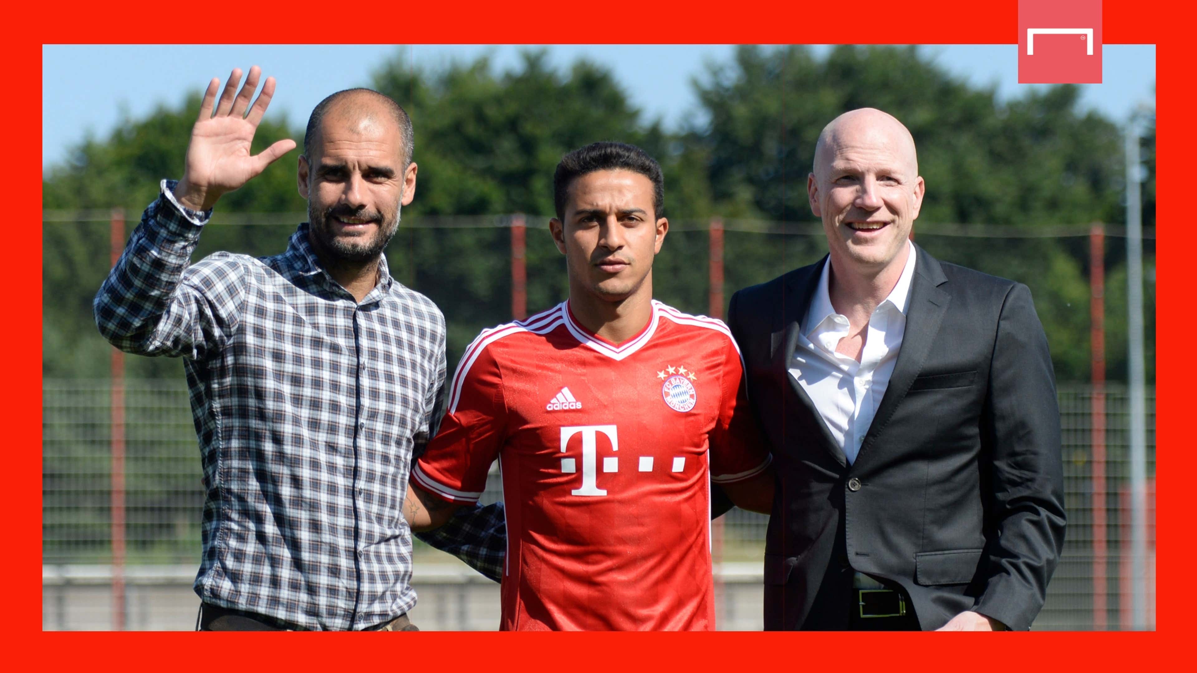 Pep Guardiola Matthias Sammer Thiago Alcantara Bayern Munich 2013
