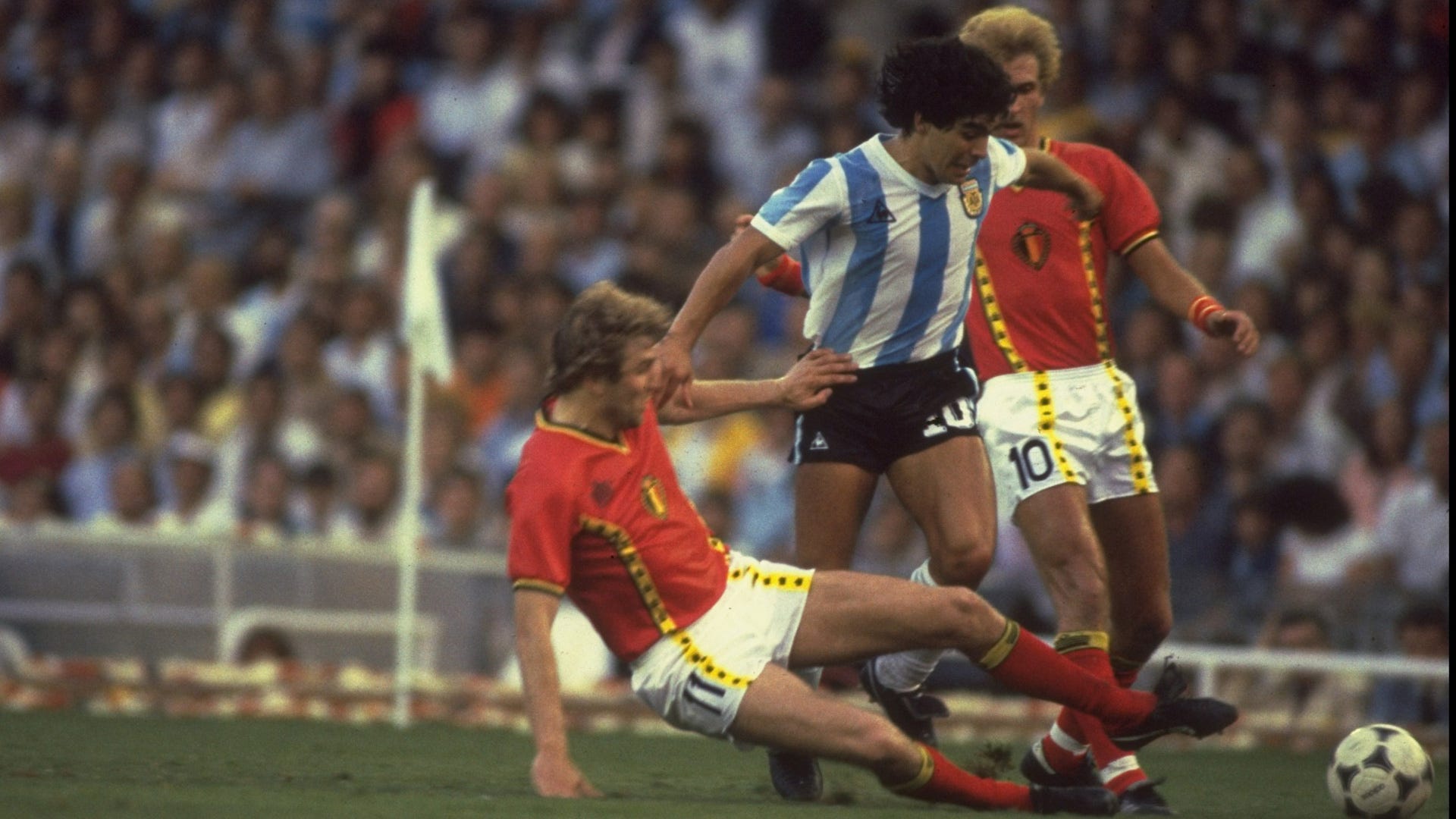 Diego Maradona World Cup 1982 Argentina Belgium
