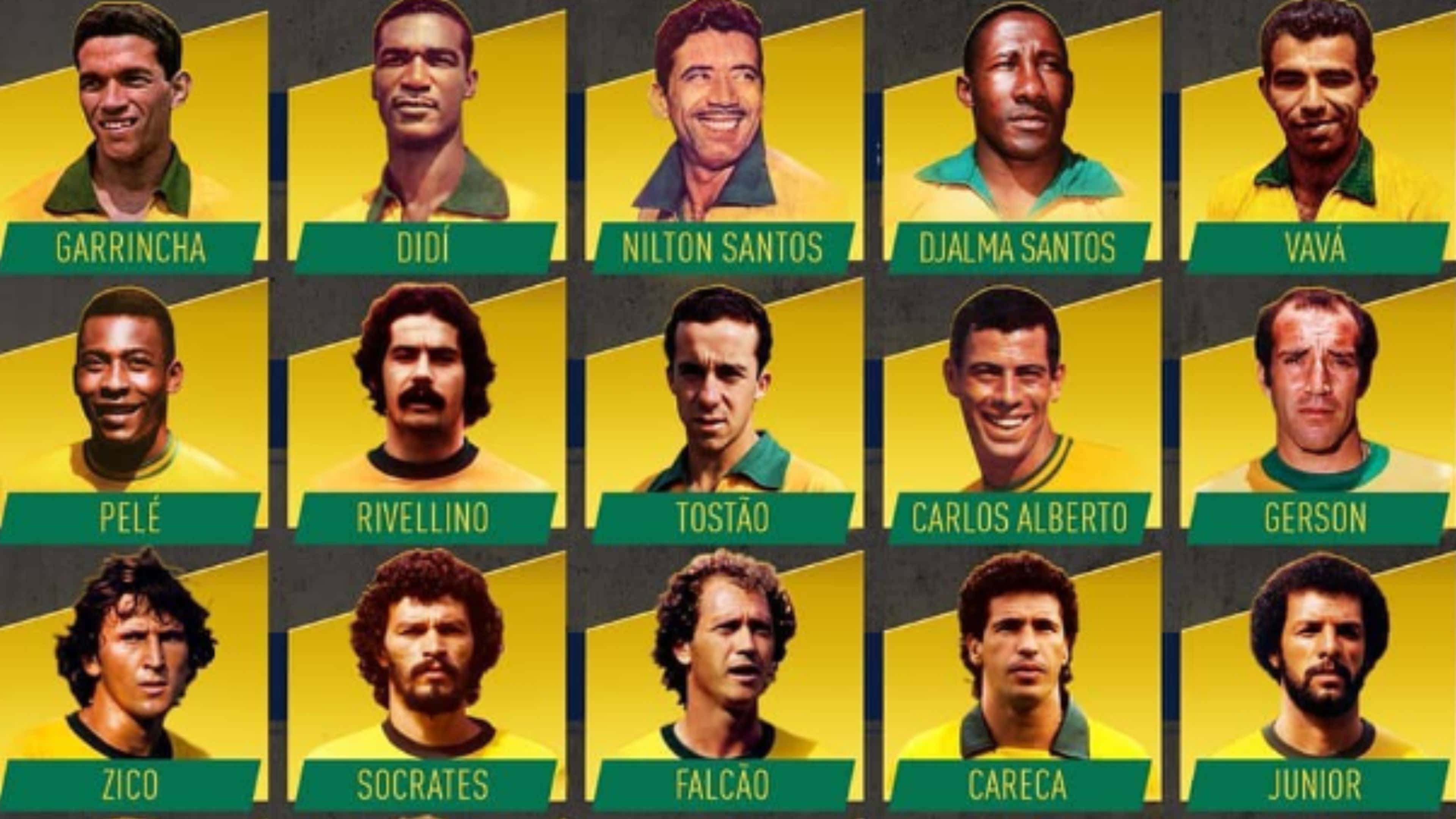 Os 30 maiores jogadores da seleção brasileira em Copas do Mundo; veja  ranking