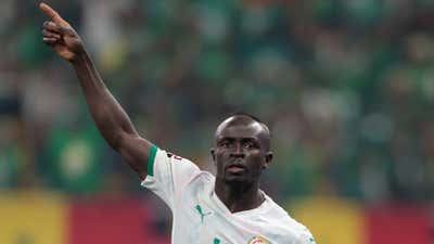 Sadio Mane of Senegal celebrates winning the FIFA Qatar.