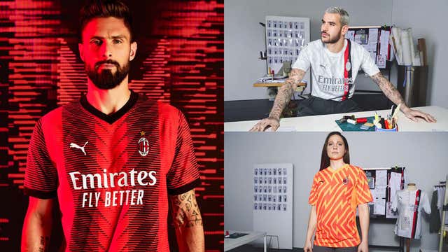 AC Milan 2023-24 kit: New home, away & third jersey details | Goal.com ...