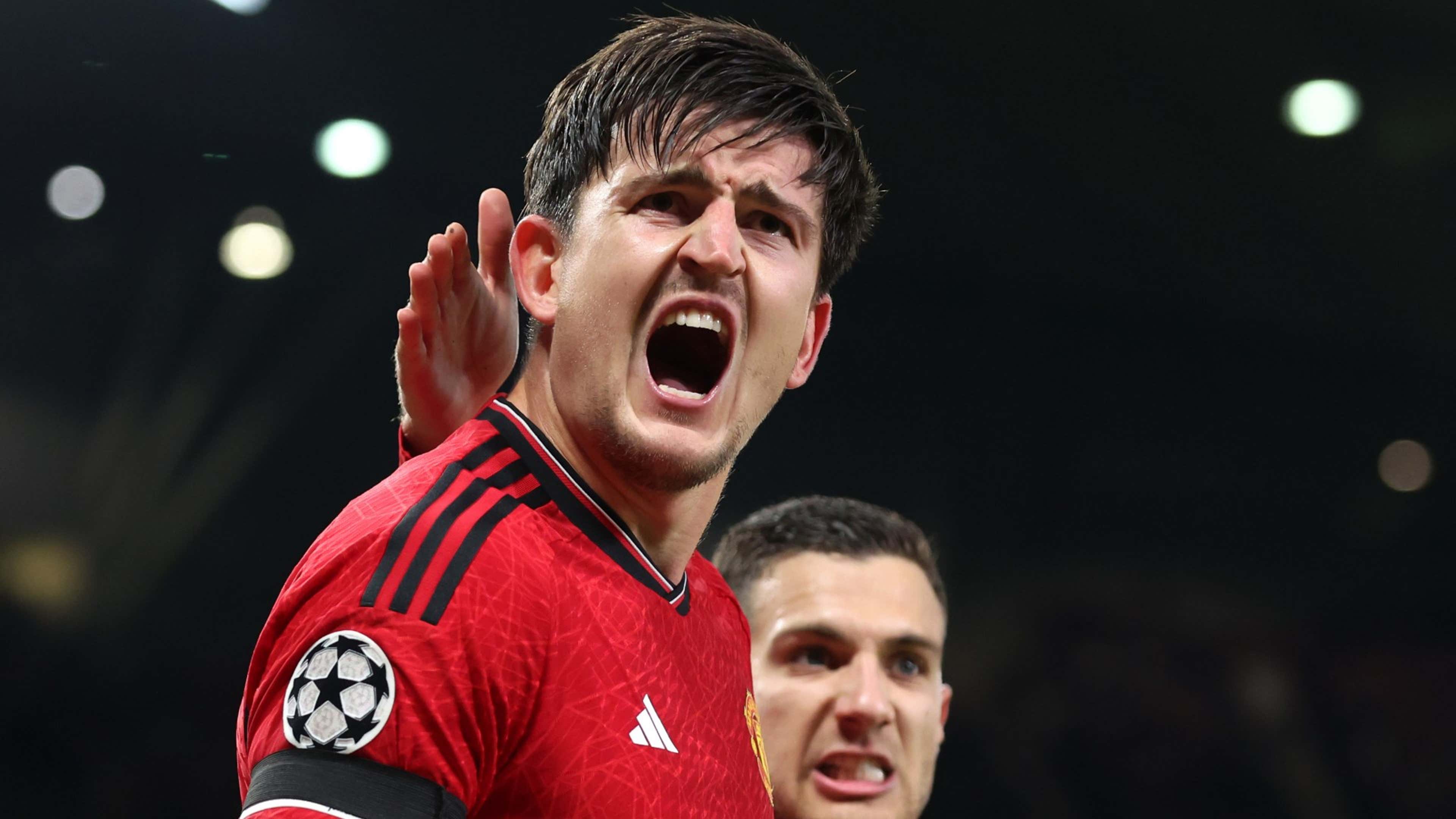 Harry Maguire fully embraces 'his head's f*cking massive' chant from Man  Utd fans after scoring crucial Champions League winner | Goal.com
