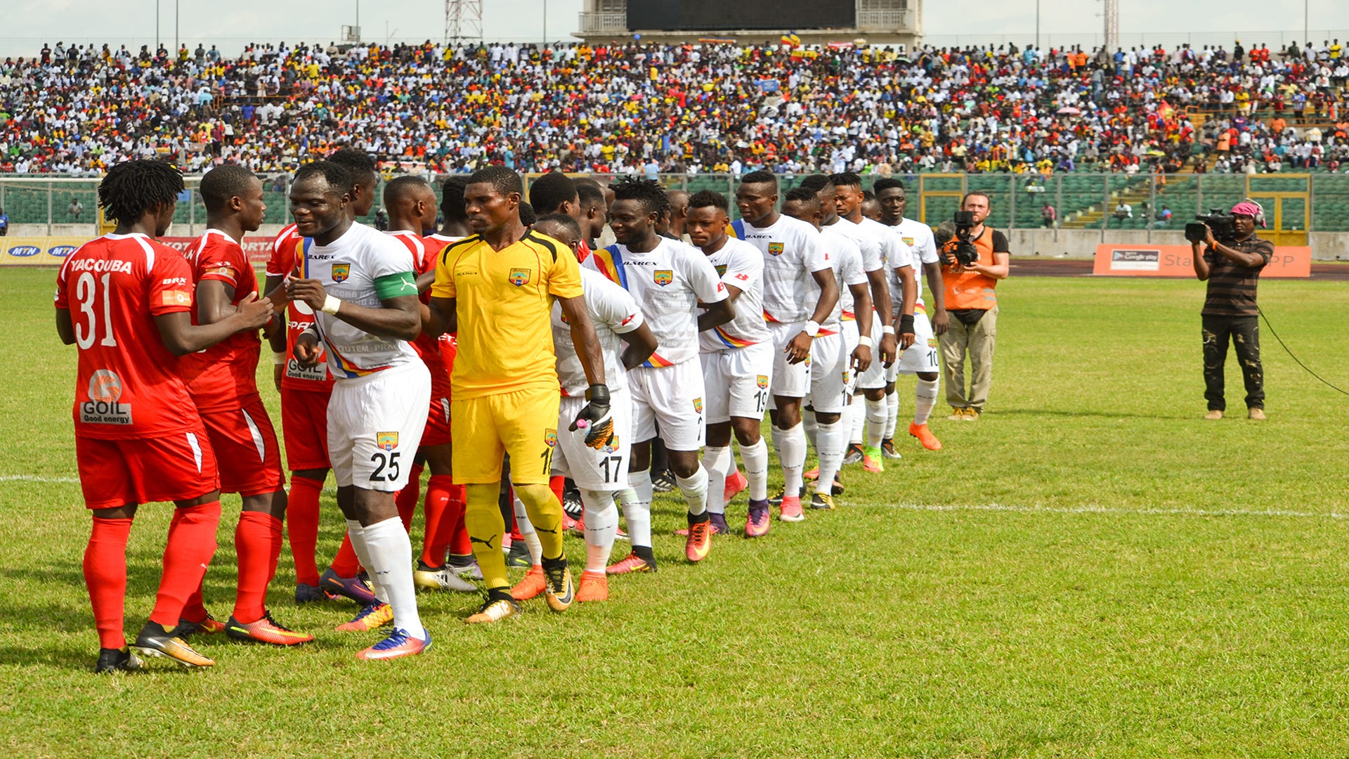 Africa sports. Ghana lineup.