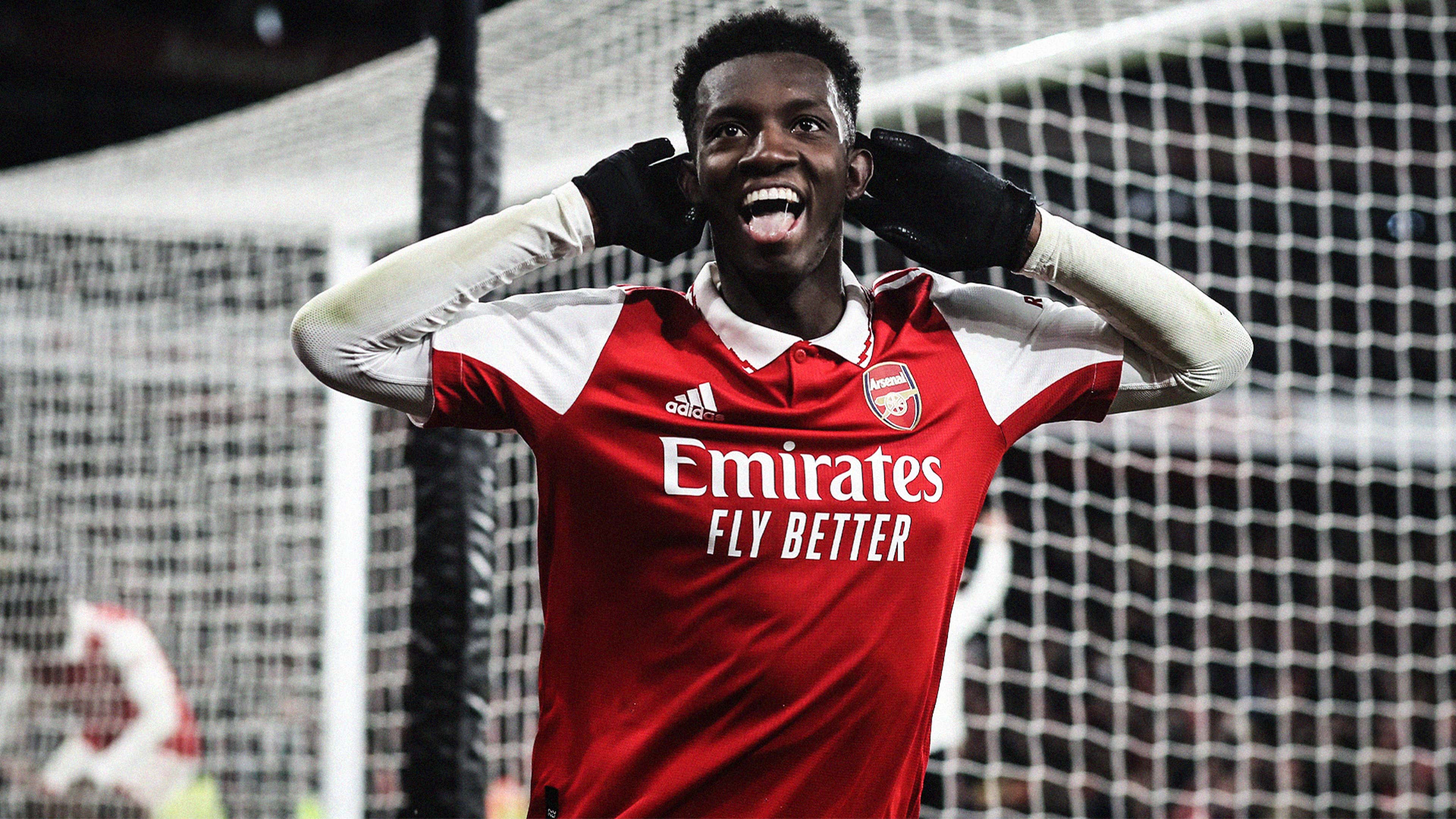 Eddie Nketiah Arsenal Man Utd 2022-23 HIC 16:9