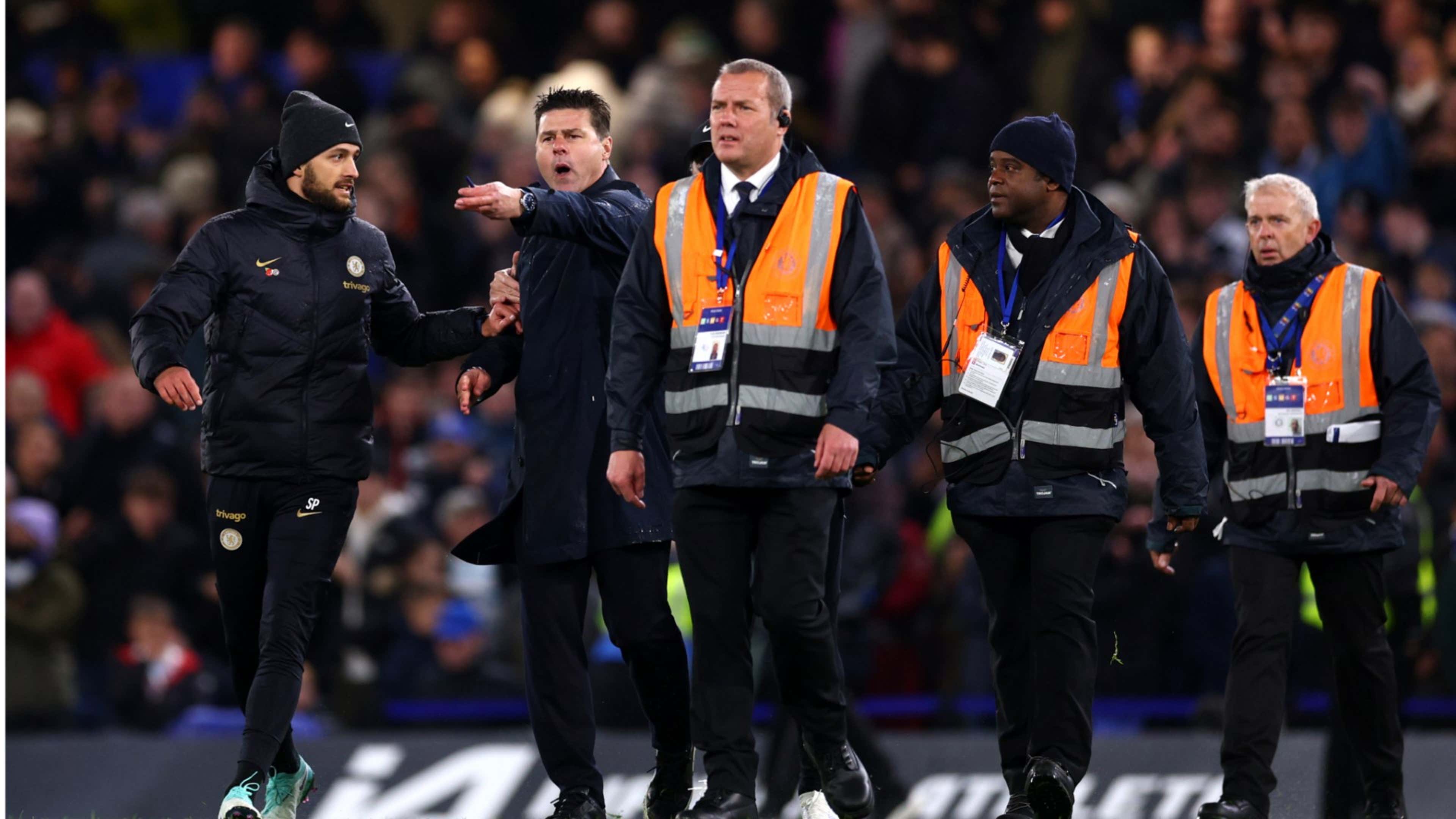 Pep Guardiola reacts to Mauricio Pochettino handshake snub after Chelsea  boss storms onto pitch to rage at Anthony Taylor and match officials after  4-4 draw with Man City | Goal.com UK