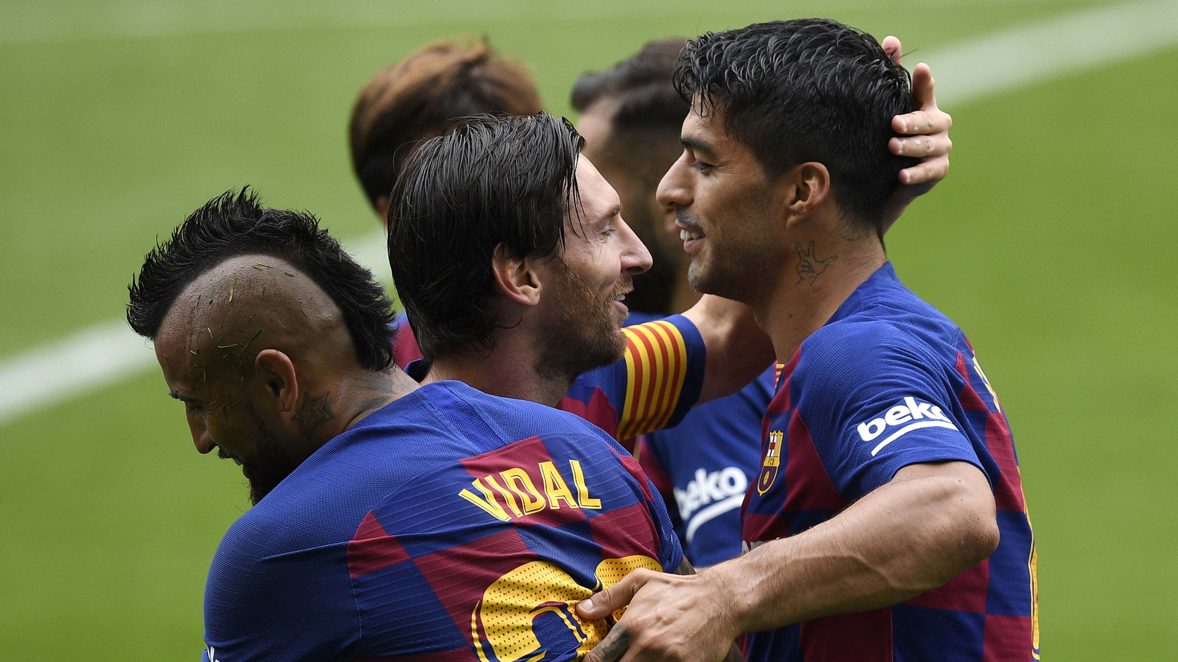 Arturo Vidal, Lionel Messi, Luis Suarez, Barcelona