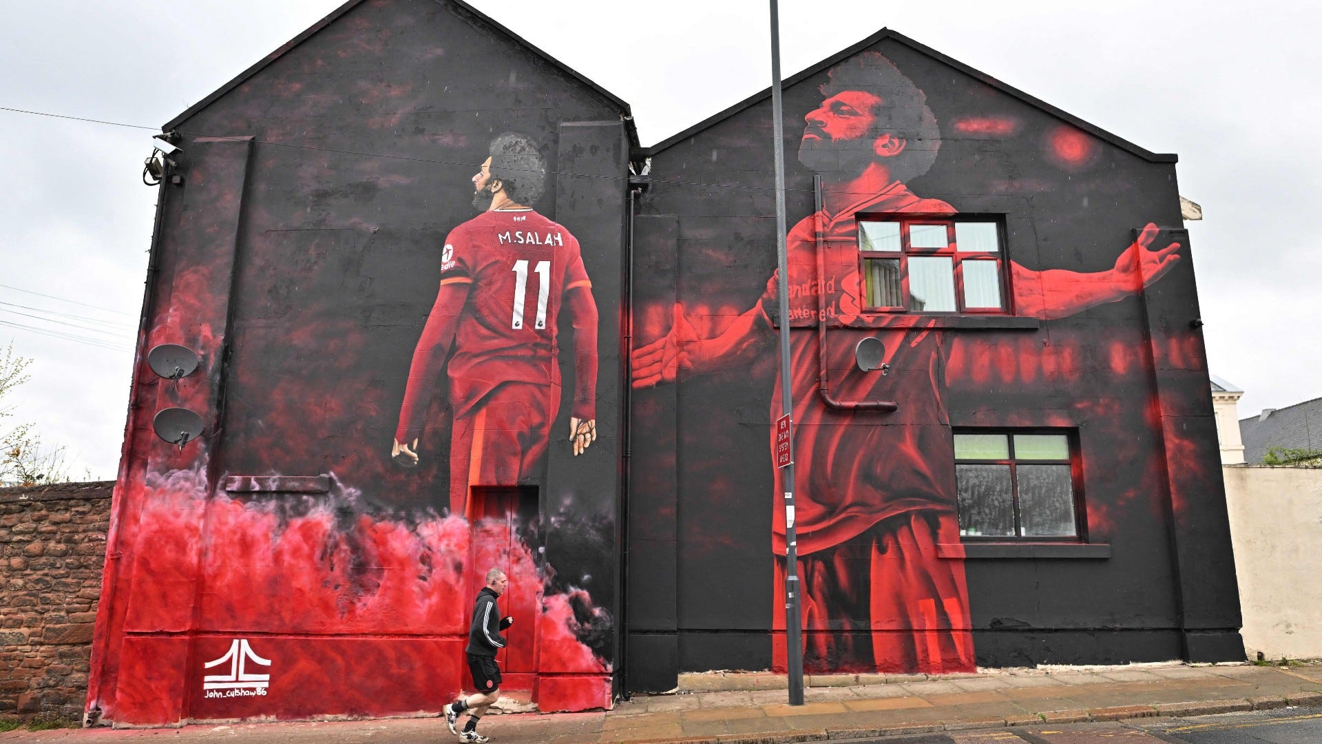 Incredible Salah mural created close to Anfield as Liverpool forward gets  special tribute | Goal.com