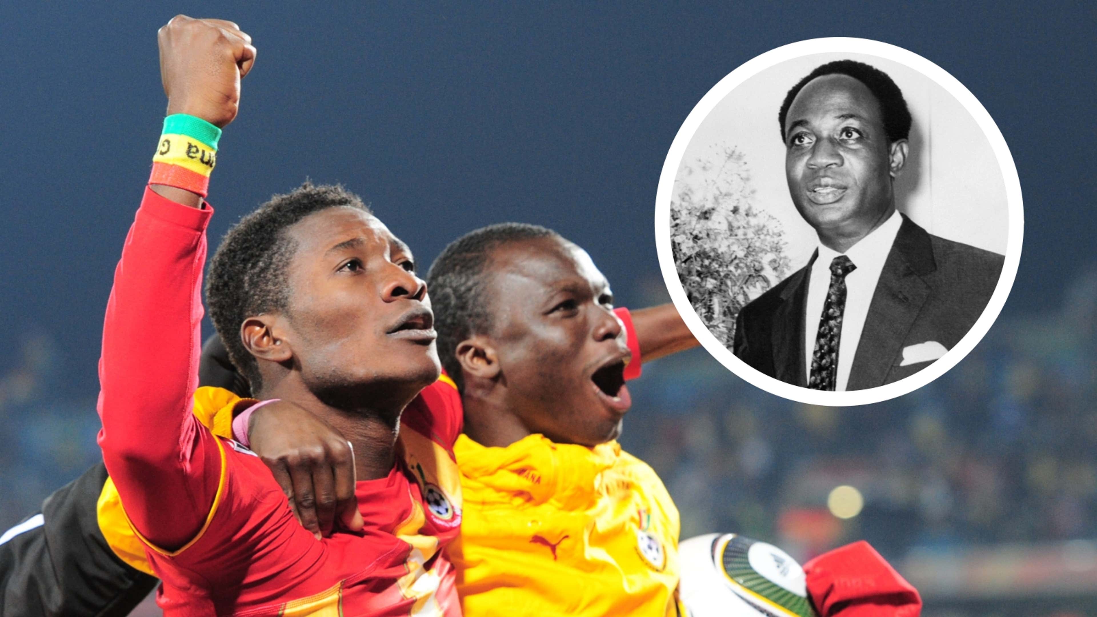 Ghana World Cup GFX Kwame Nkrumah Asamoah Gyan Richard Kingson