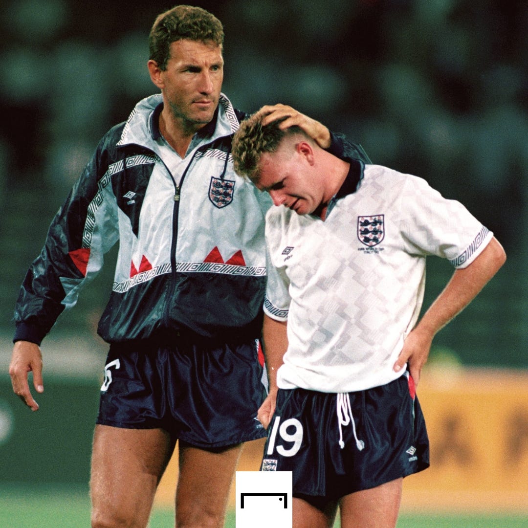 Paul Gascoigne Terry Butcher England 1990 World Cup GFX