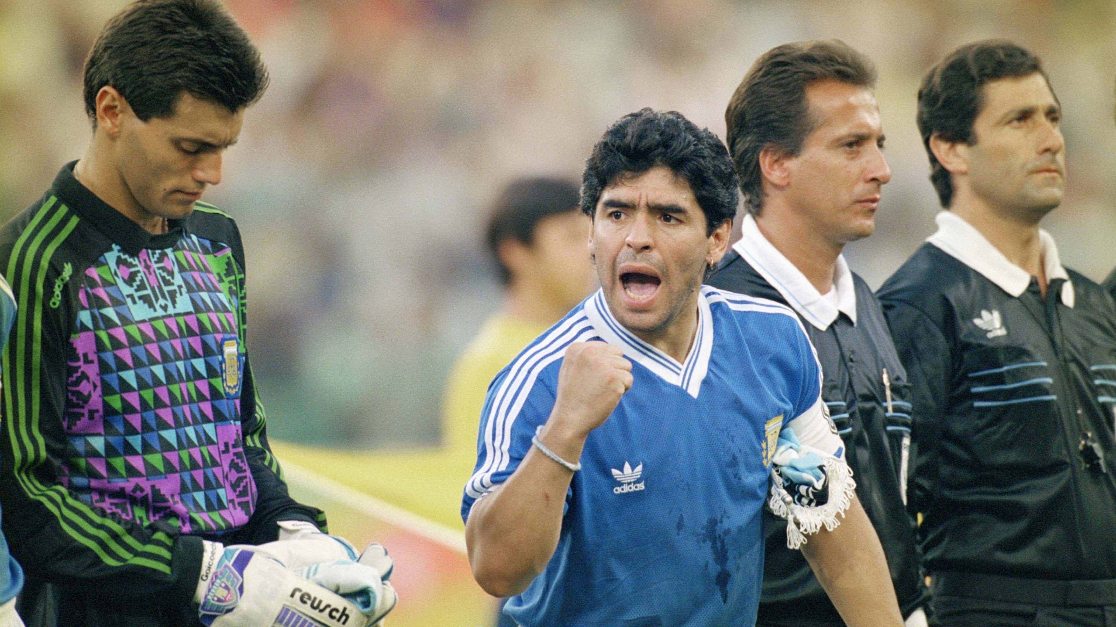 Argentina 1990 Sergio Goycochea Diego Maradona