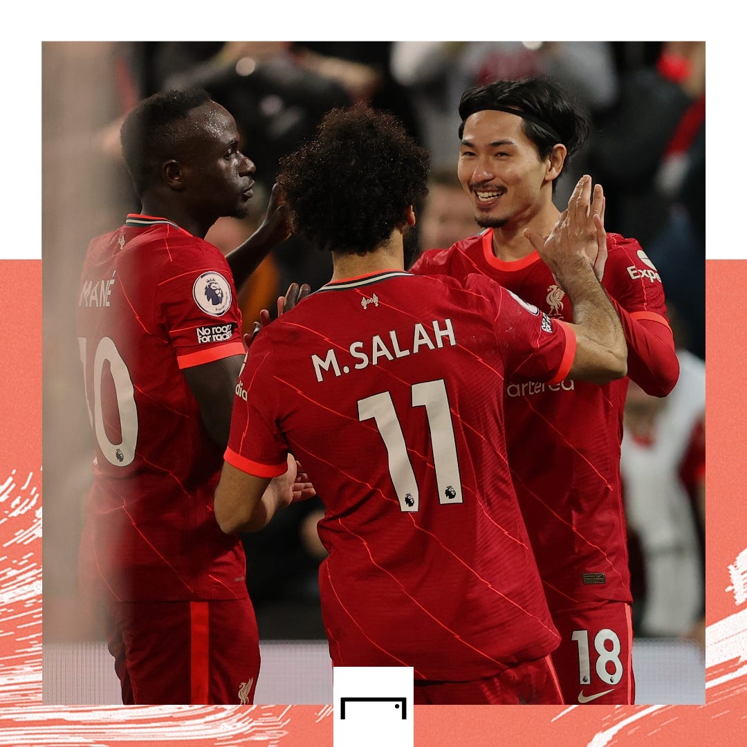 Sadio Mane Mohamed Salah Takumi Minamino Liverpool GFX