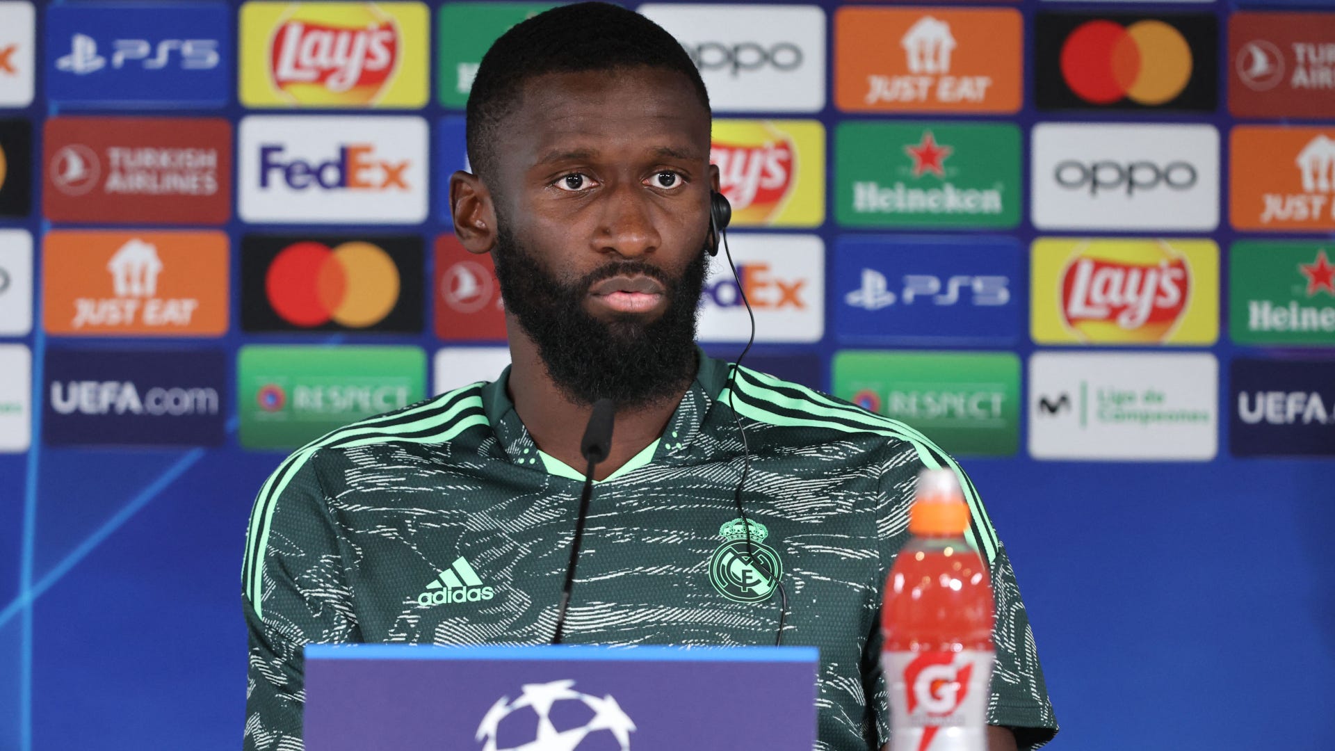 Rudiger's press conference in the preview of Real Madrid vs. Liverpool of  the 2022-2023 Champions League - Social Bites