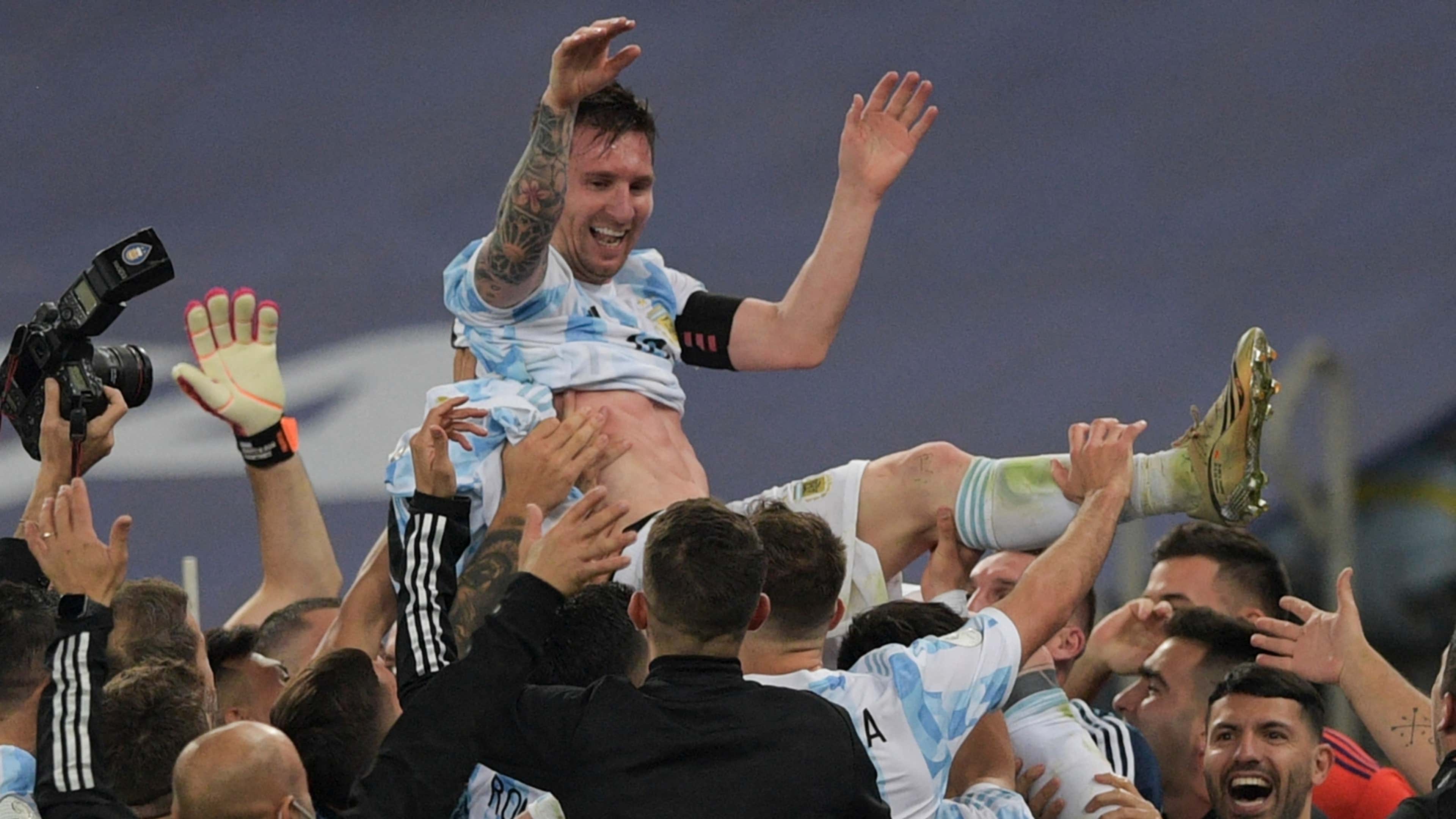 Messi Brazil Argentina Copa America final 2021