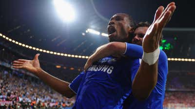 Didier Drogba Juan Mata Chelsea Bayern Munich Champions League Final 2012