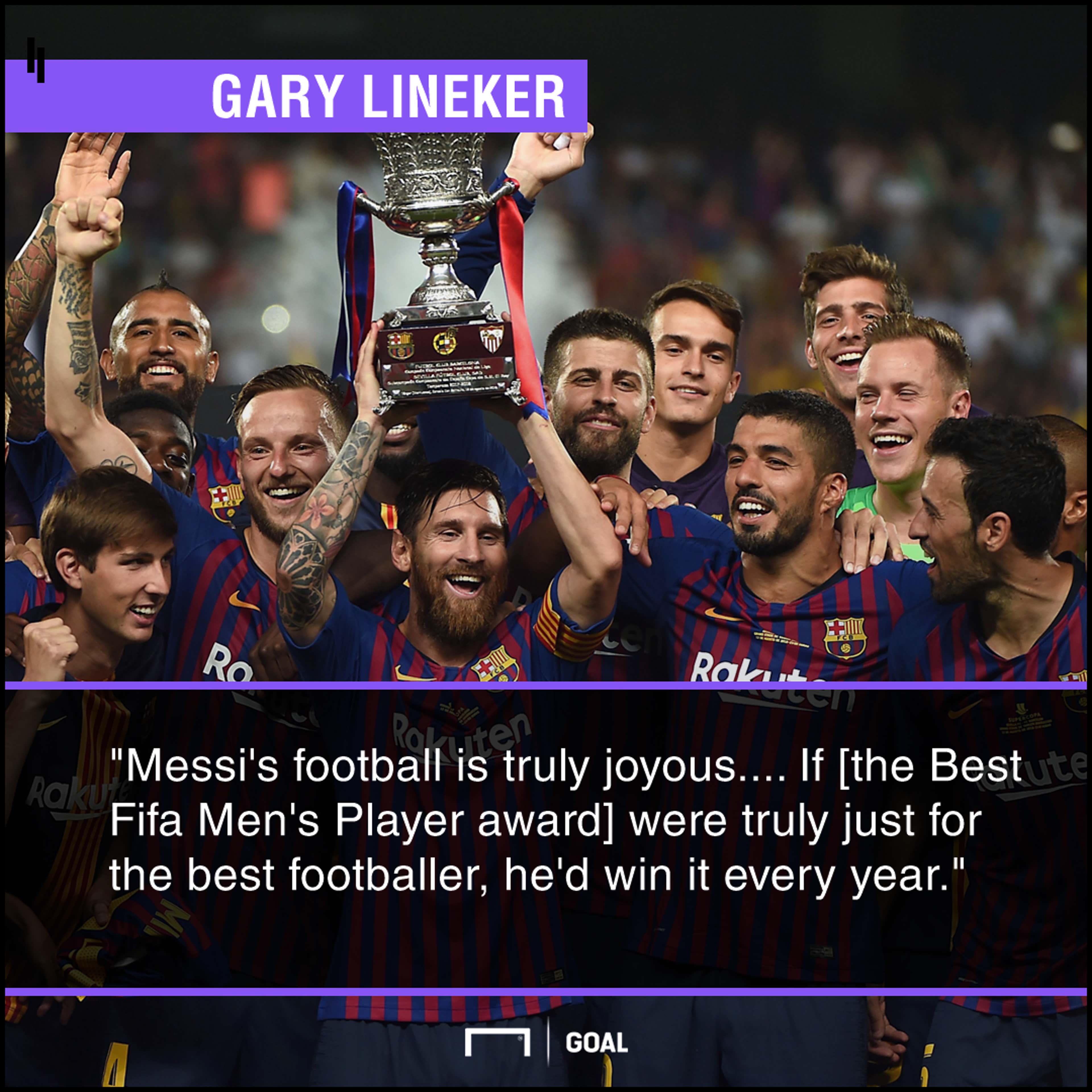 Gary Lineker Lionel Messi PS