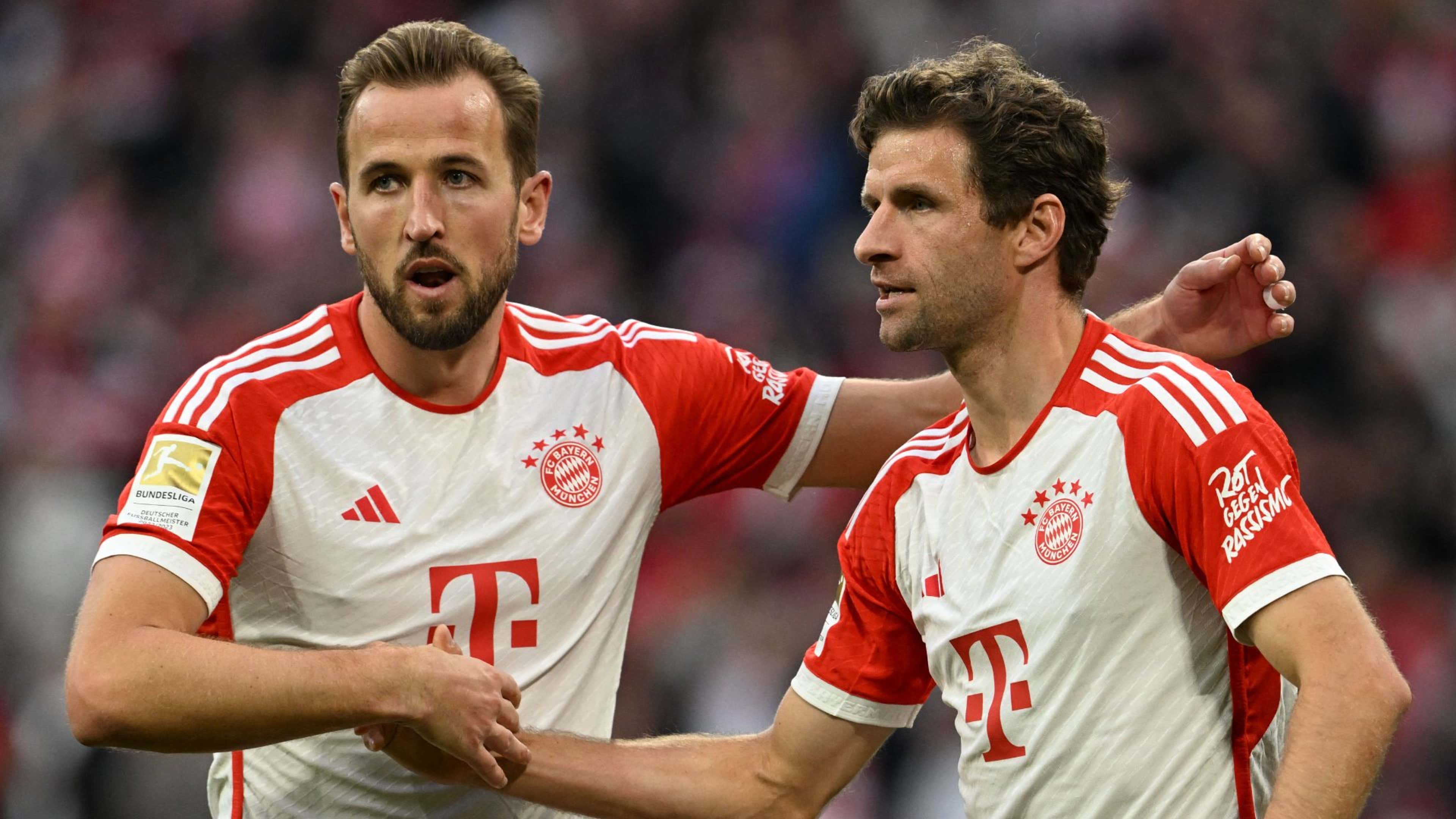 Your hotel room gets smaller and smaller now!' - Thomas Muller jokes with Harry Kane after Bayern striker scores another hat-trick in Klassiker win | Goal.com