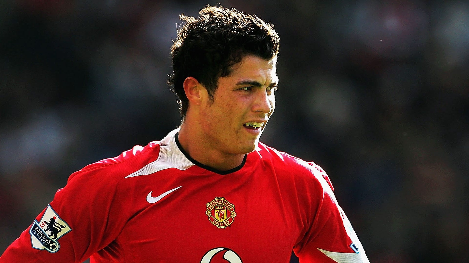 Cristiano Ronaldo of Manchester United in action during the Barclays