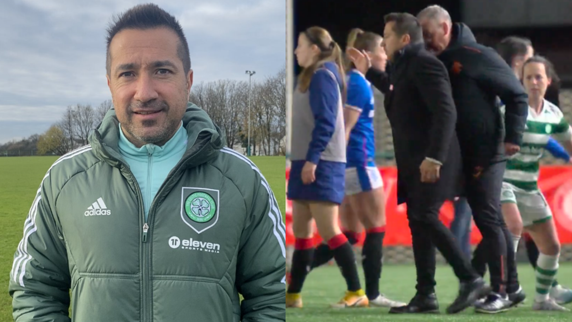 WATCH: Celtic boss Fran Alonso headbutted by Rangers rival Craig McPherson after dramatic Old Firm Women’s derby