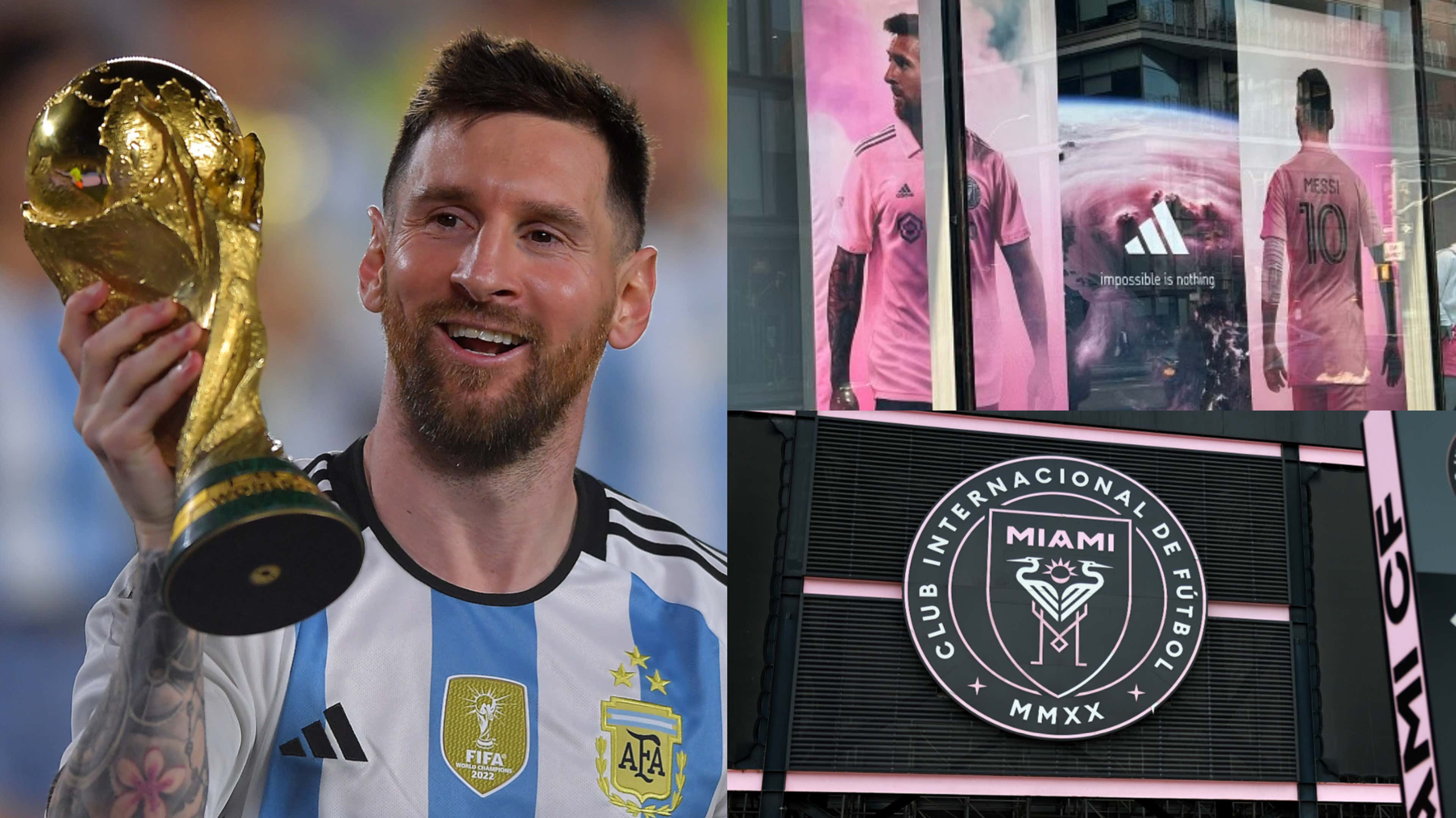Lionel Messi adidas store New York Inter Miami