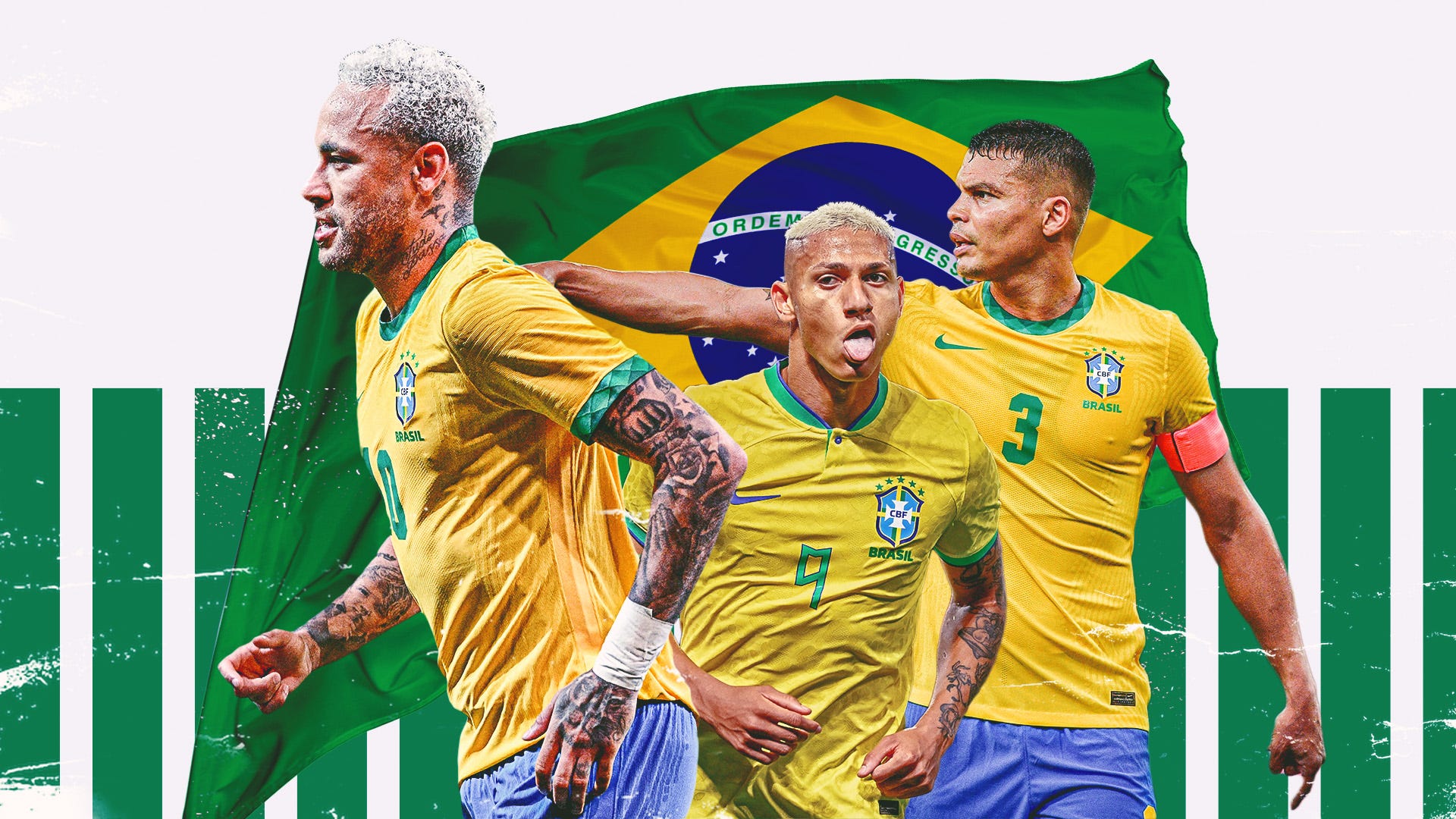 Brazil Neymar Richarlison Thiago Silva