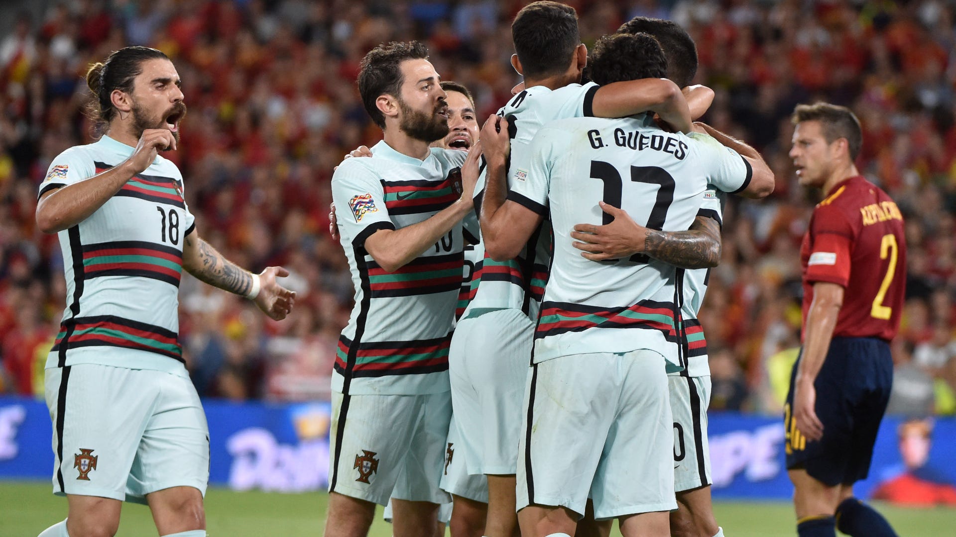 Portugal celebrate Nations League Spain