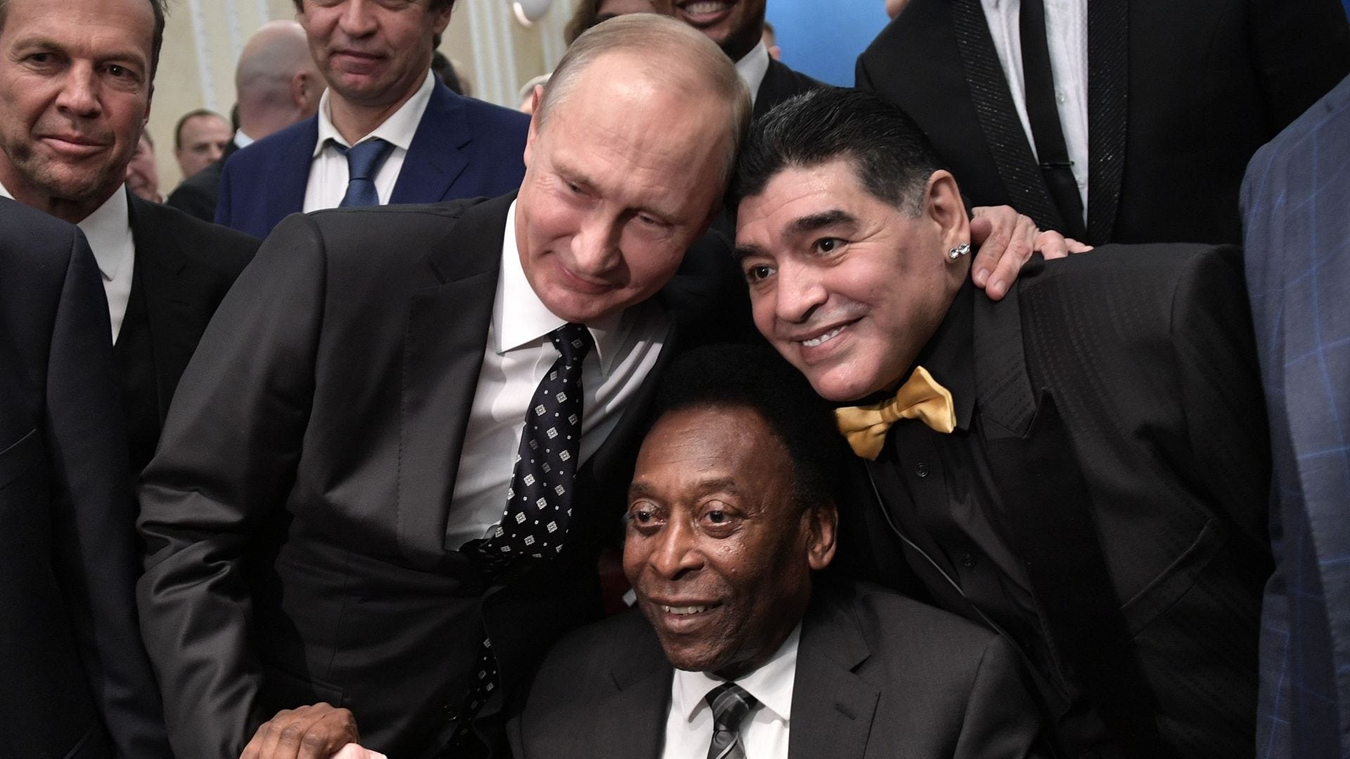 Vladimir Putin, Pele, Maradona