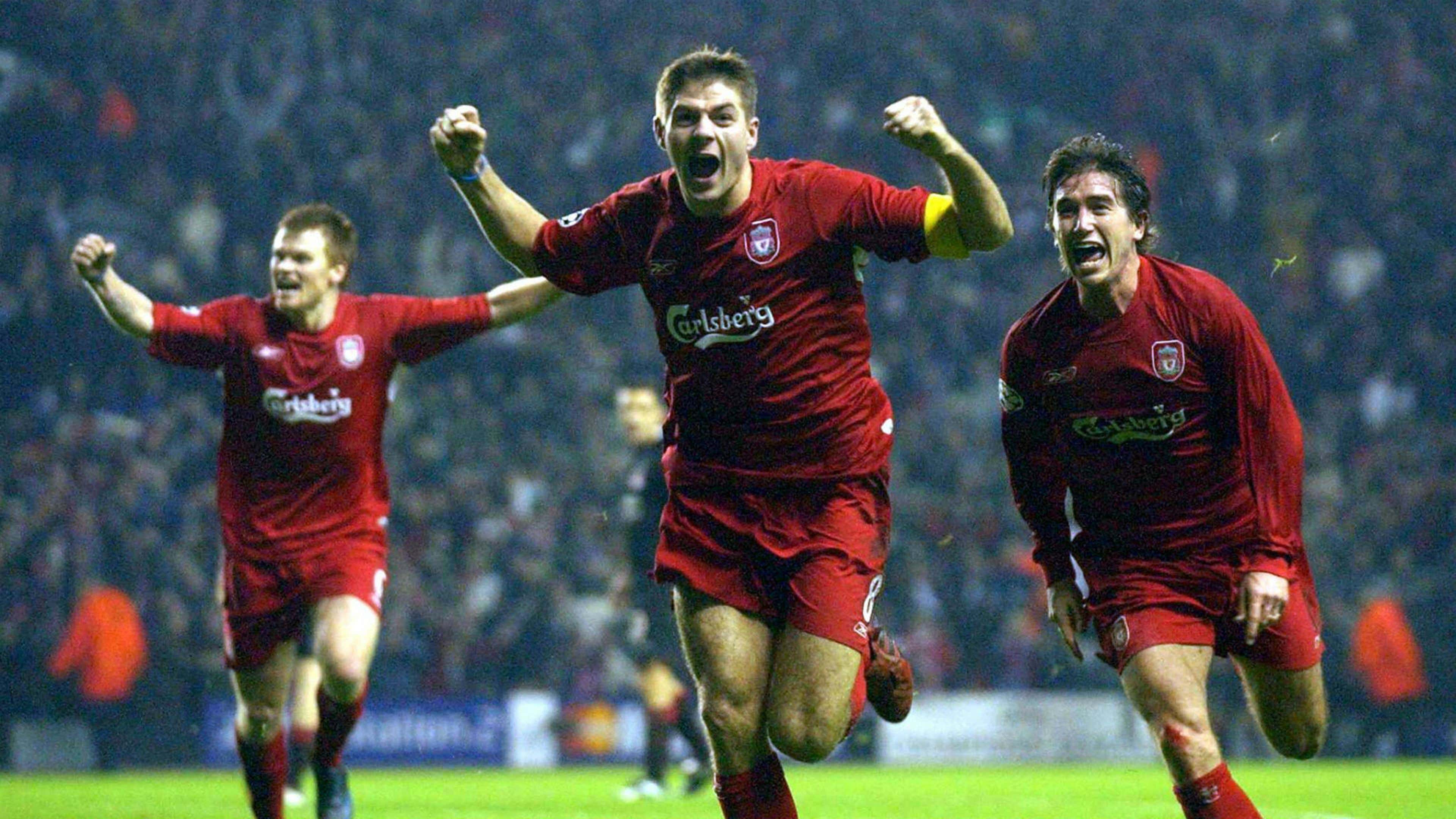 Steven Gerrard Liverpool v Olympiakos 2004