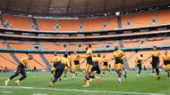 Kaizer Chiefs warm up FNB Stadium
