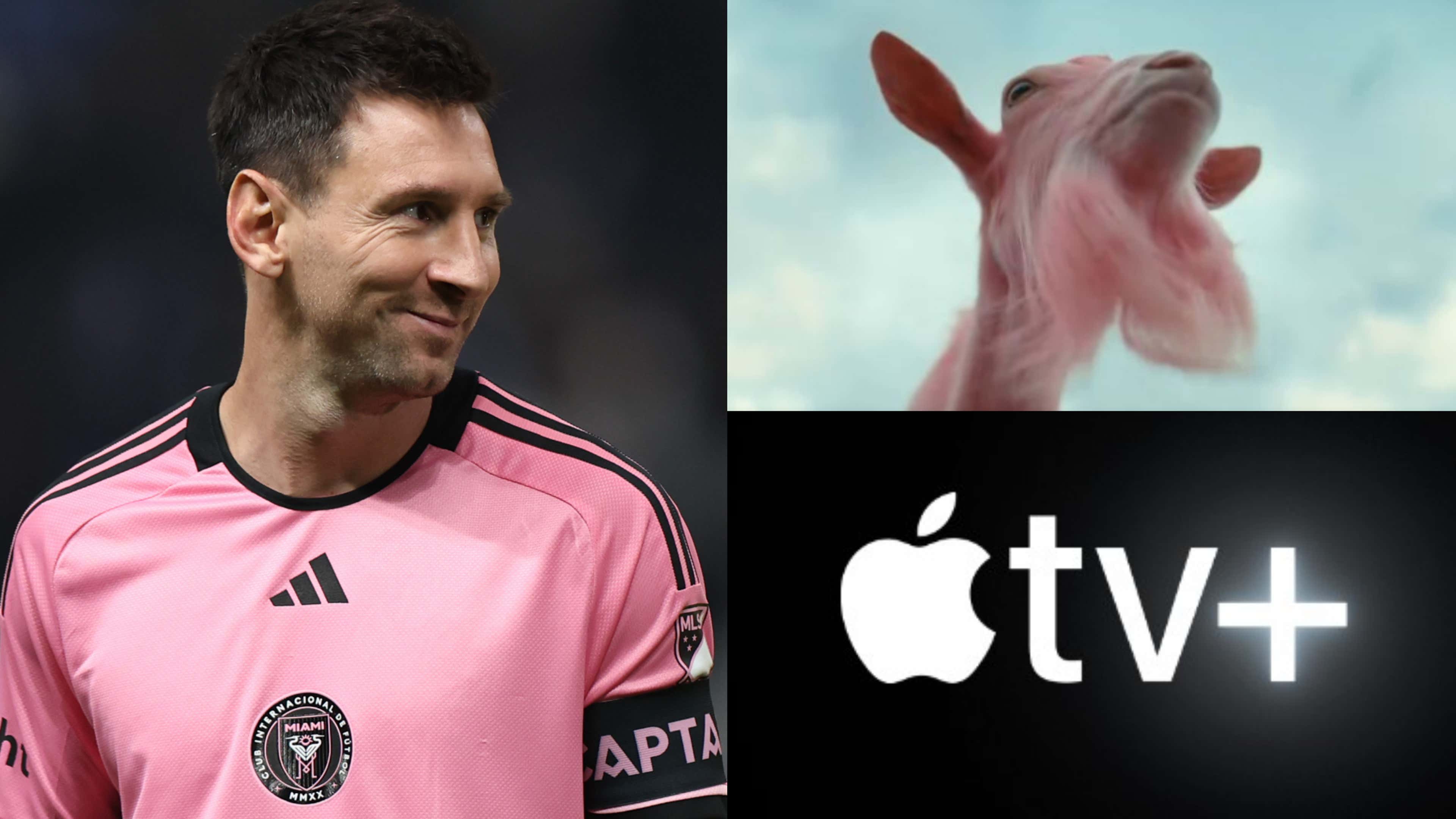 Lionel Messi Apple TV pink goat
