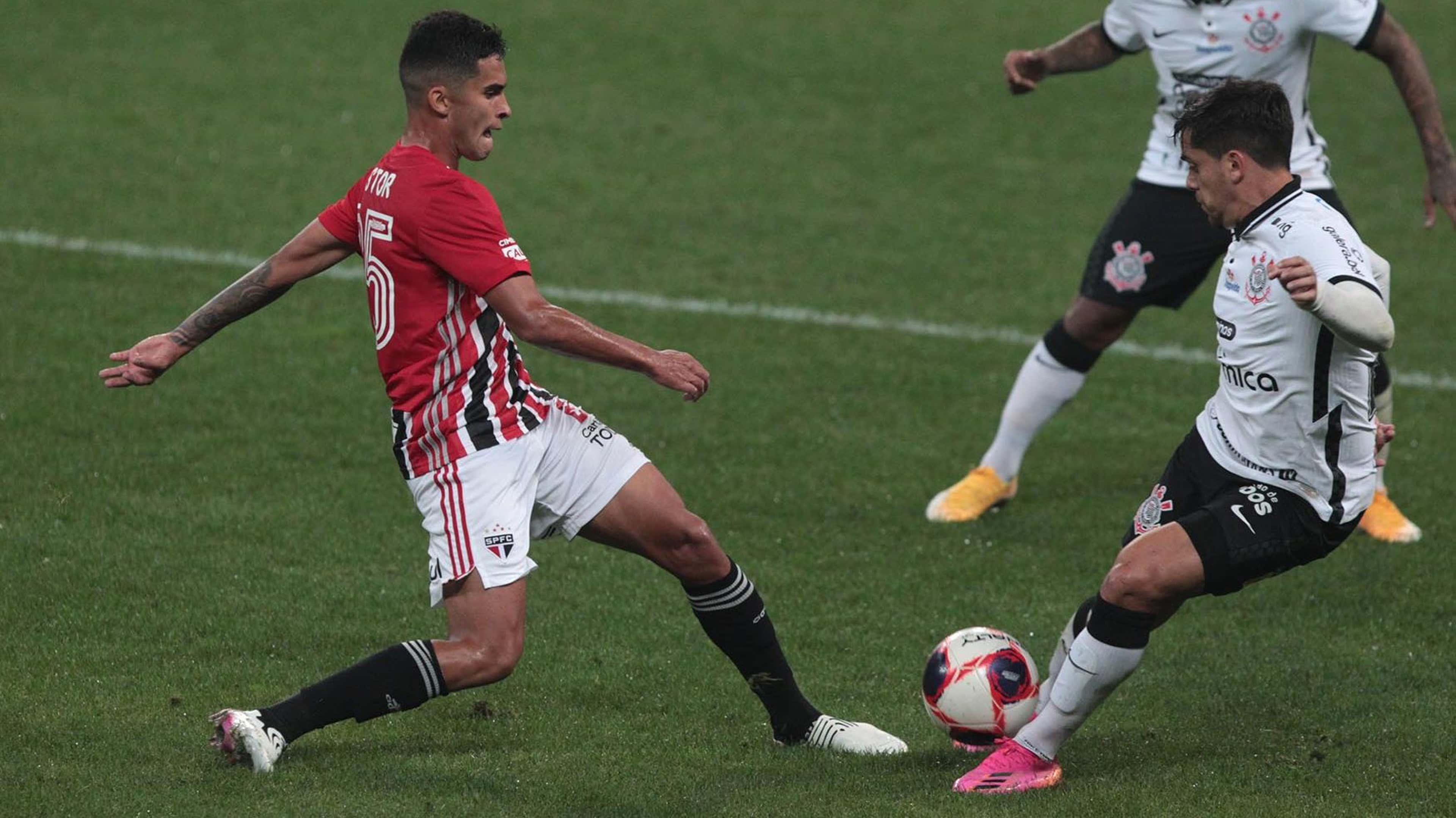 Fagner e Rodrigo Nestor - Corinthians 2 x 2 São Paulo - Paulistão 2021