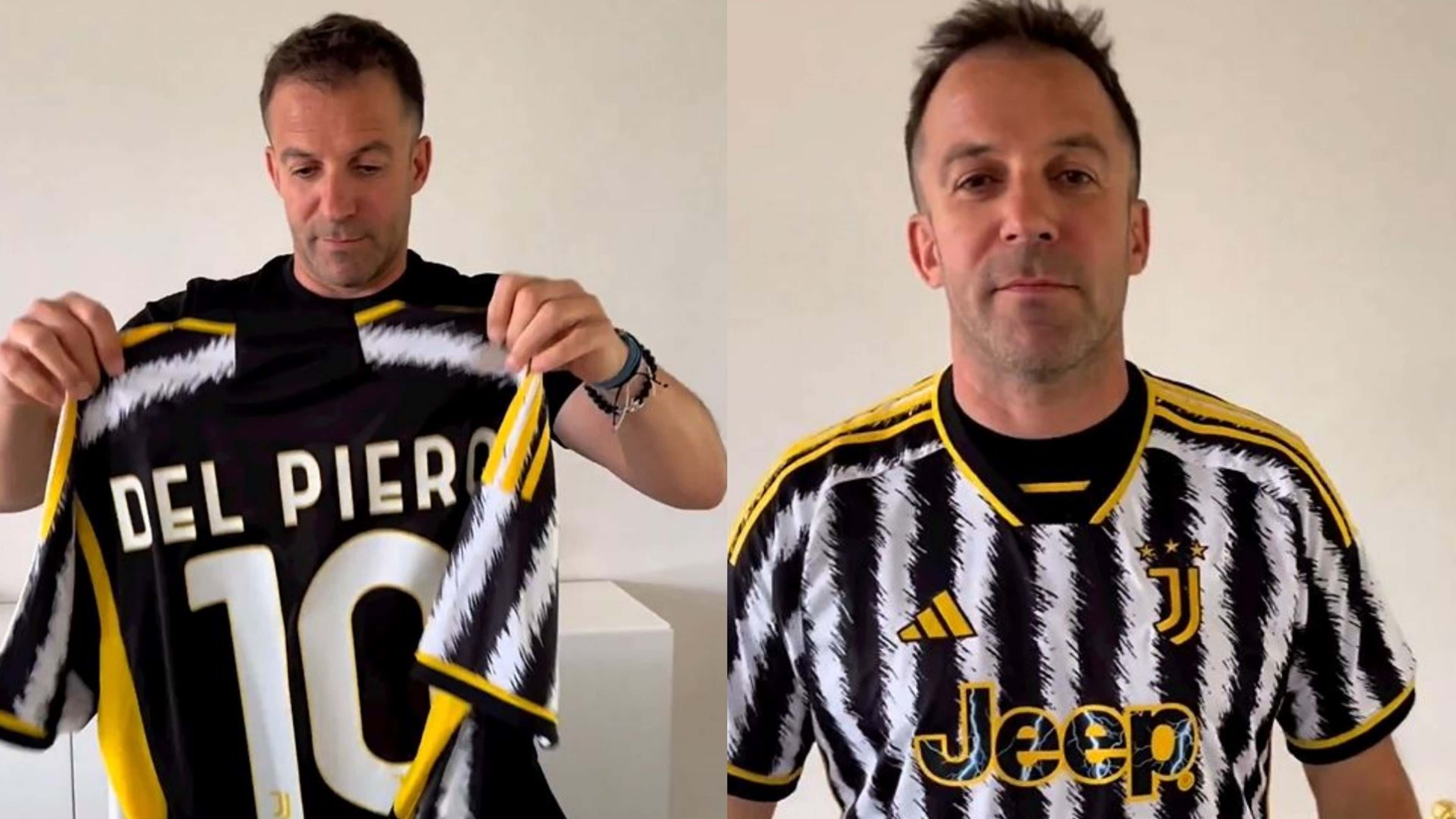 Del Piero indossa la nuova maglia della Juventus: i tifosi sognano il  ritorno