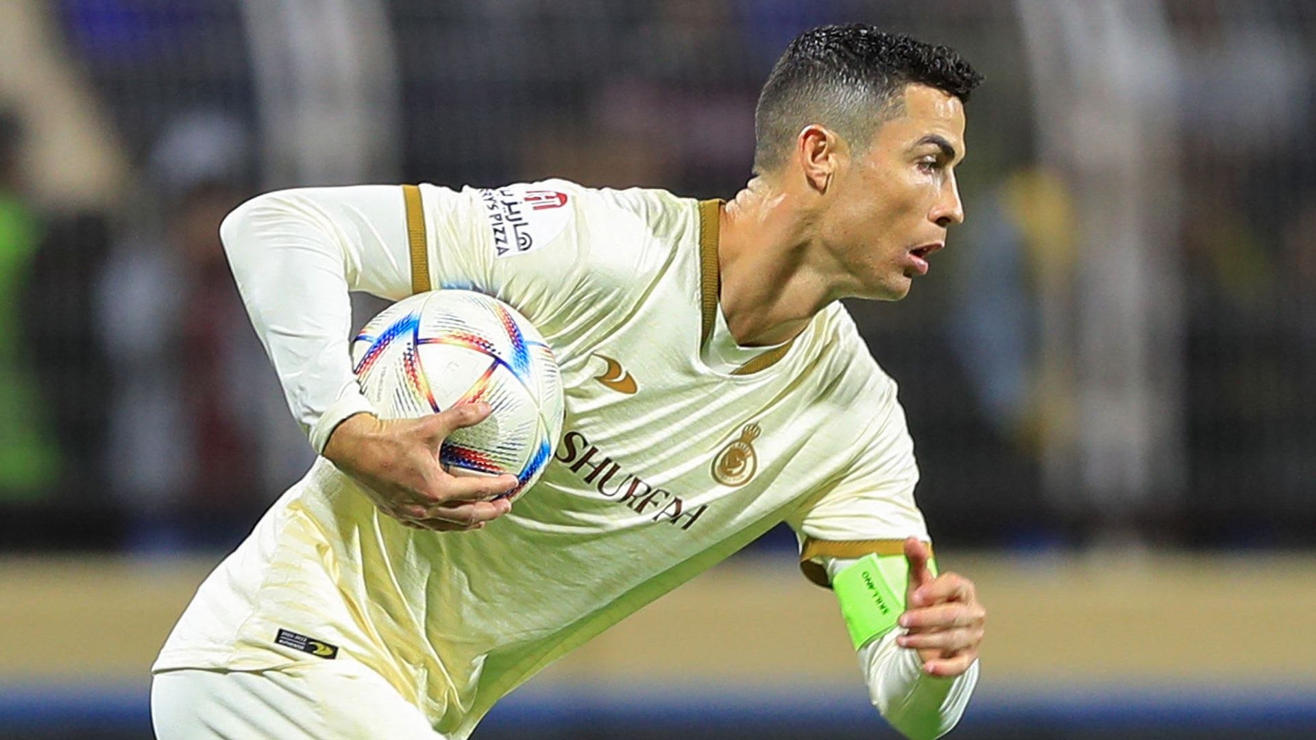 Cristiano Ronaldo reacts to his first Al-Nassr goal as penalty strike rescues his new team