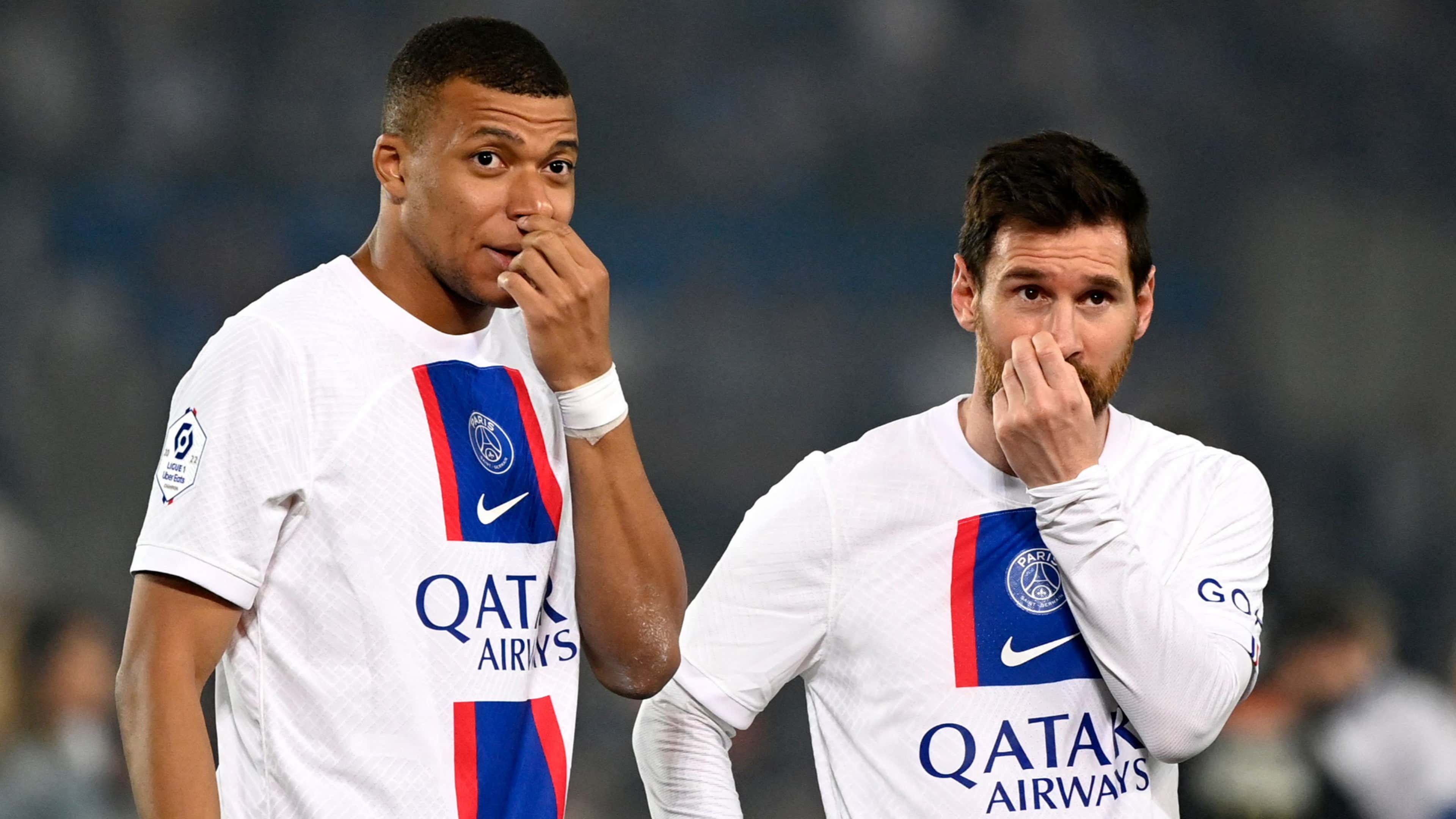 Lionel Messi & Kylian Mbappe Official Paris Saint-Germain Front