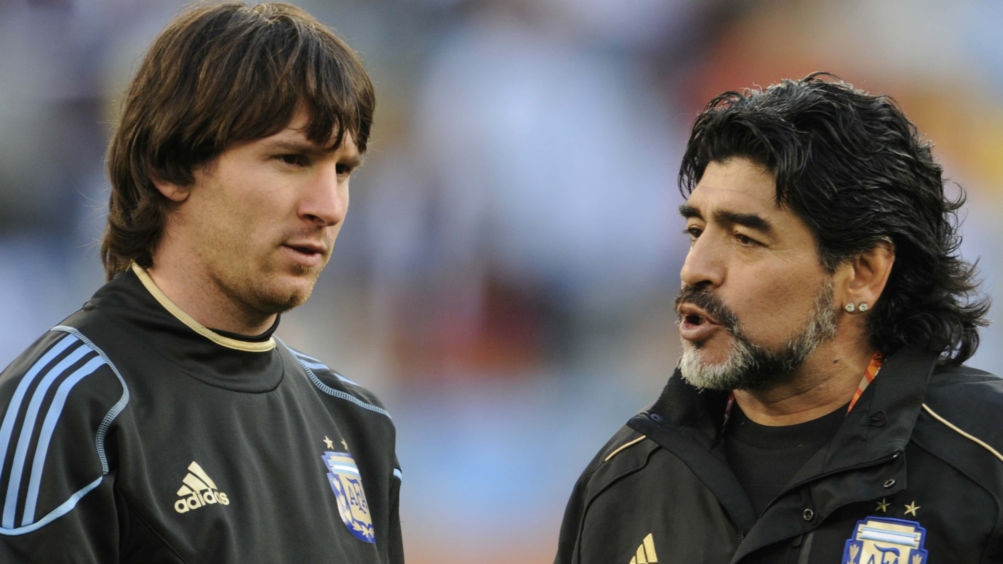 Diego Maradona Messi World Cup 2014