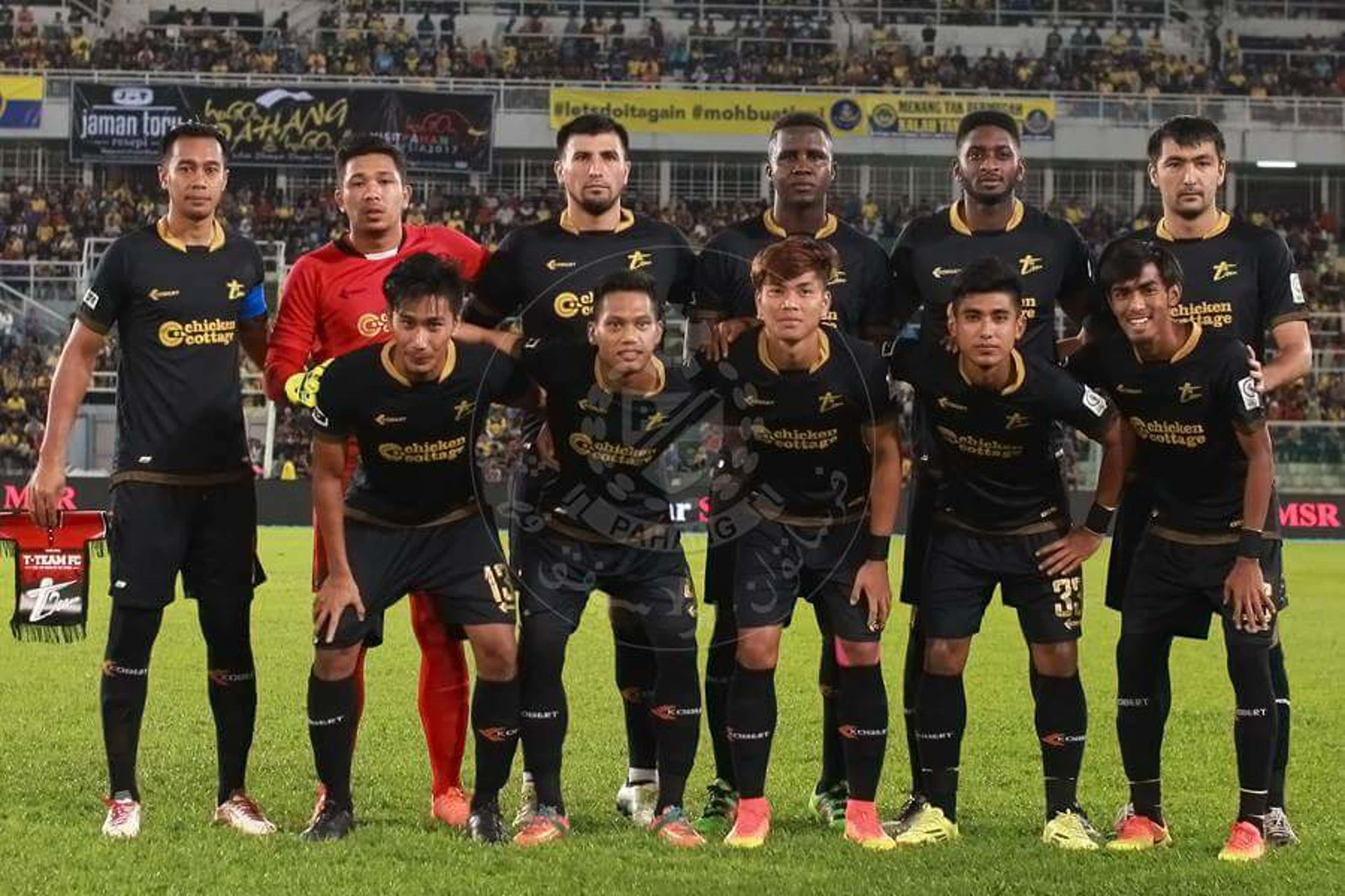 T-Team first eleven against Pahang 27/1/2017