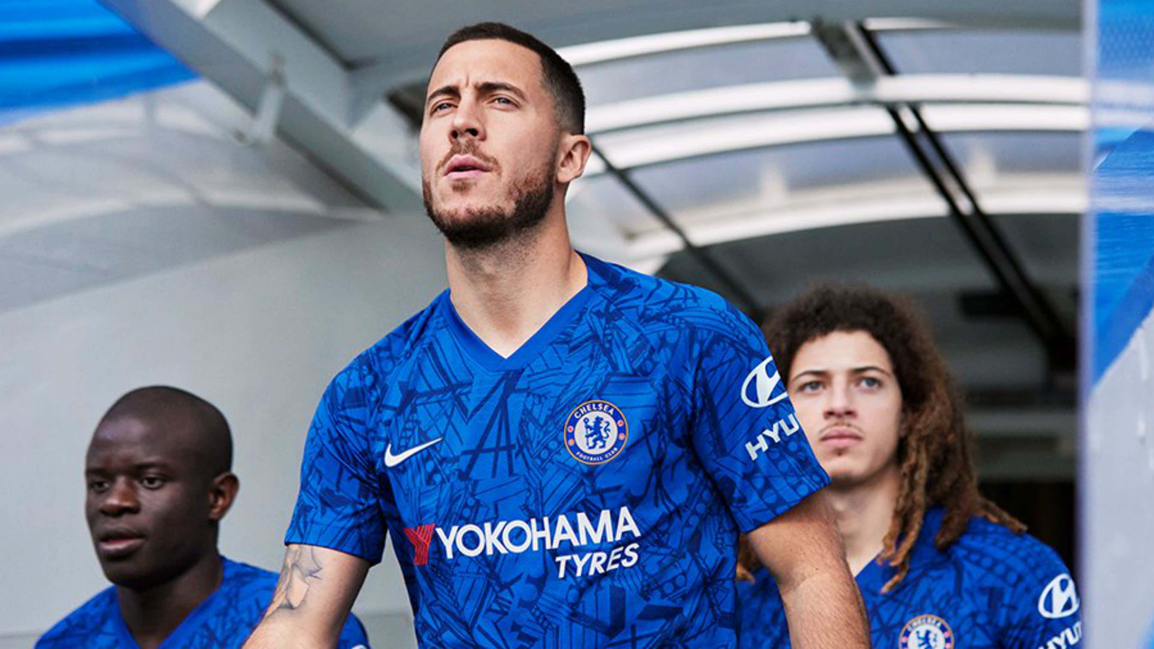 Chelsea new kit: Real Madrid target Eden Hazard front & centre as Blues  launch 2019-20 shirt