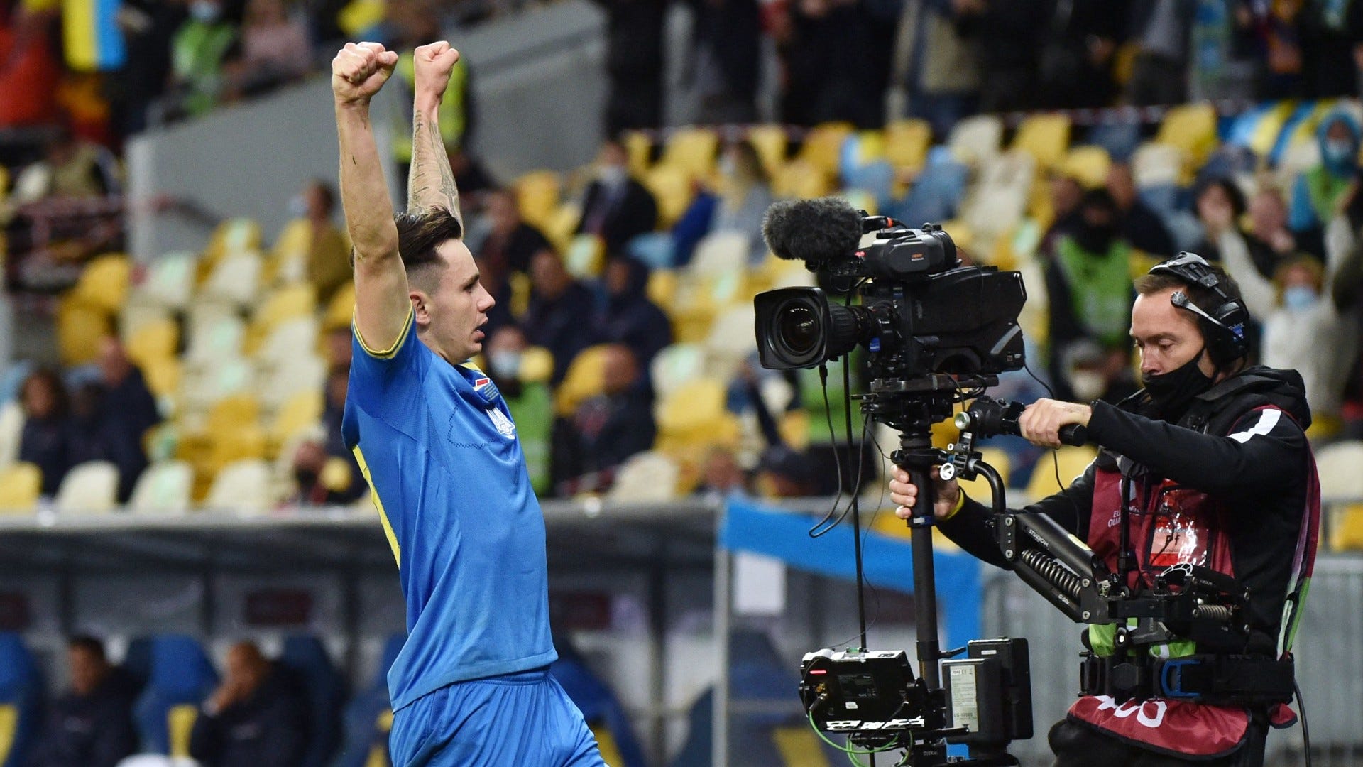 Mykola Shaparenko Ukraine vs France 2022 World Cup qualifier