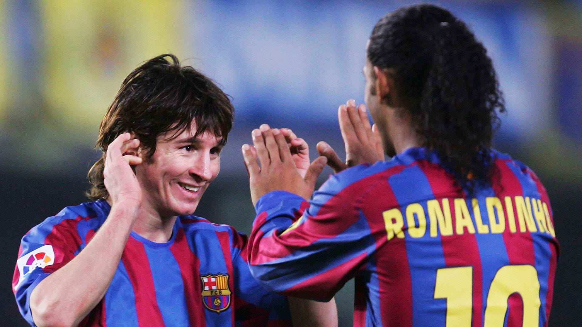 Lionel Messi Ronaldinho Barcelona