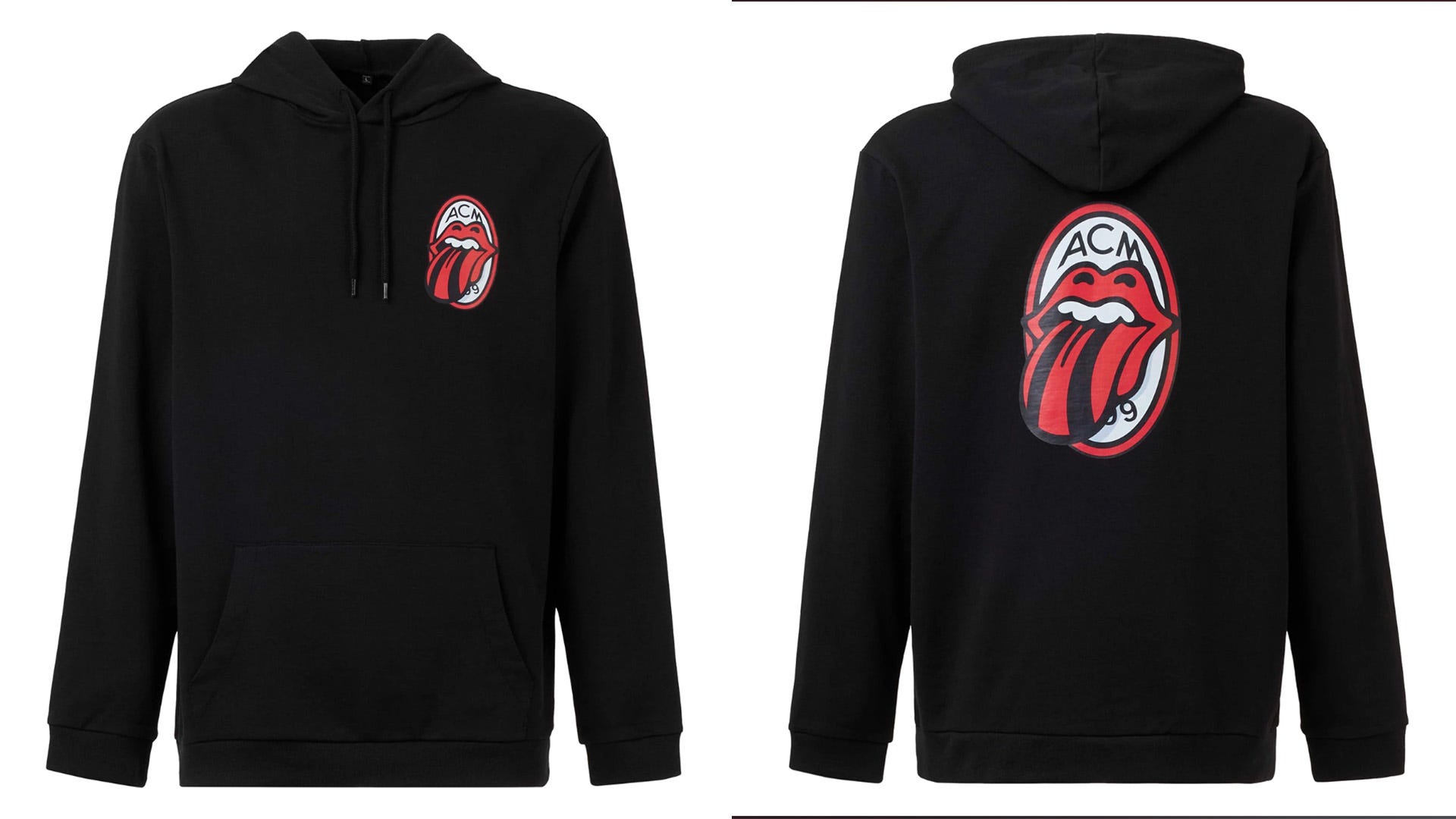 AC Milan x Rolling Stones hoodie