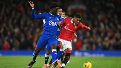 Marcus Rashford Amadou Onana Manchester United Everton 2022-23