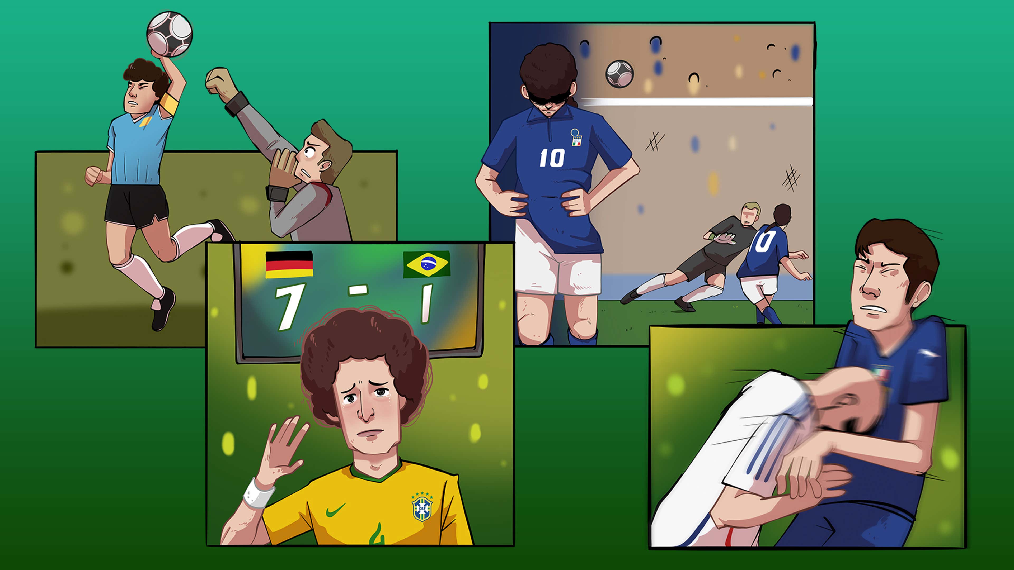 From the Hand of God to the head of Zidane - The World Cup's most iconic  moments ever
